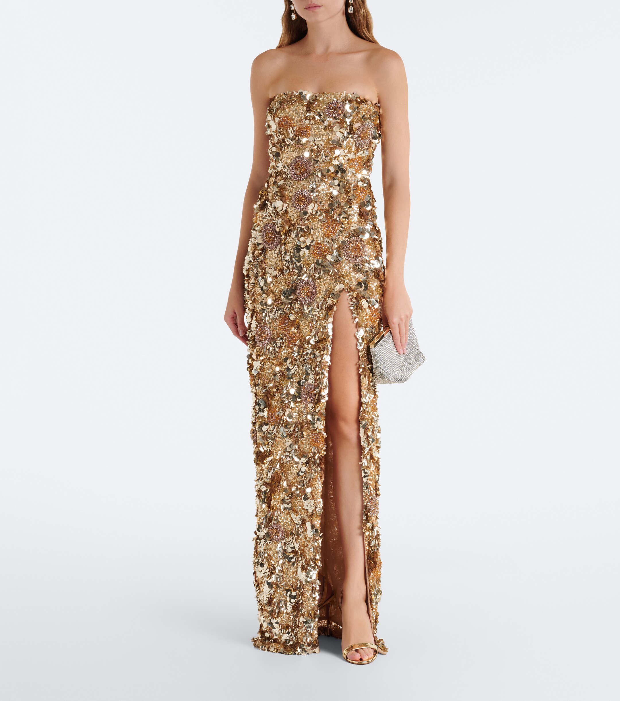 Rachel Gilbert Rachel Gilbert Pepito embellished bustier gown