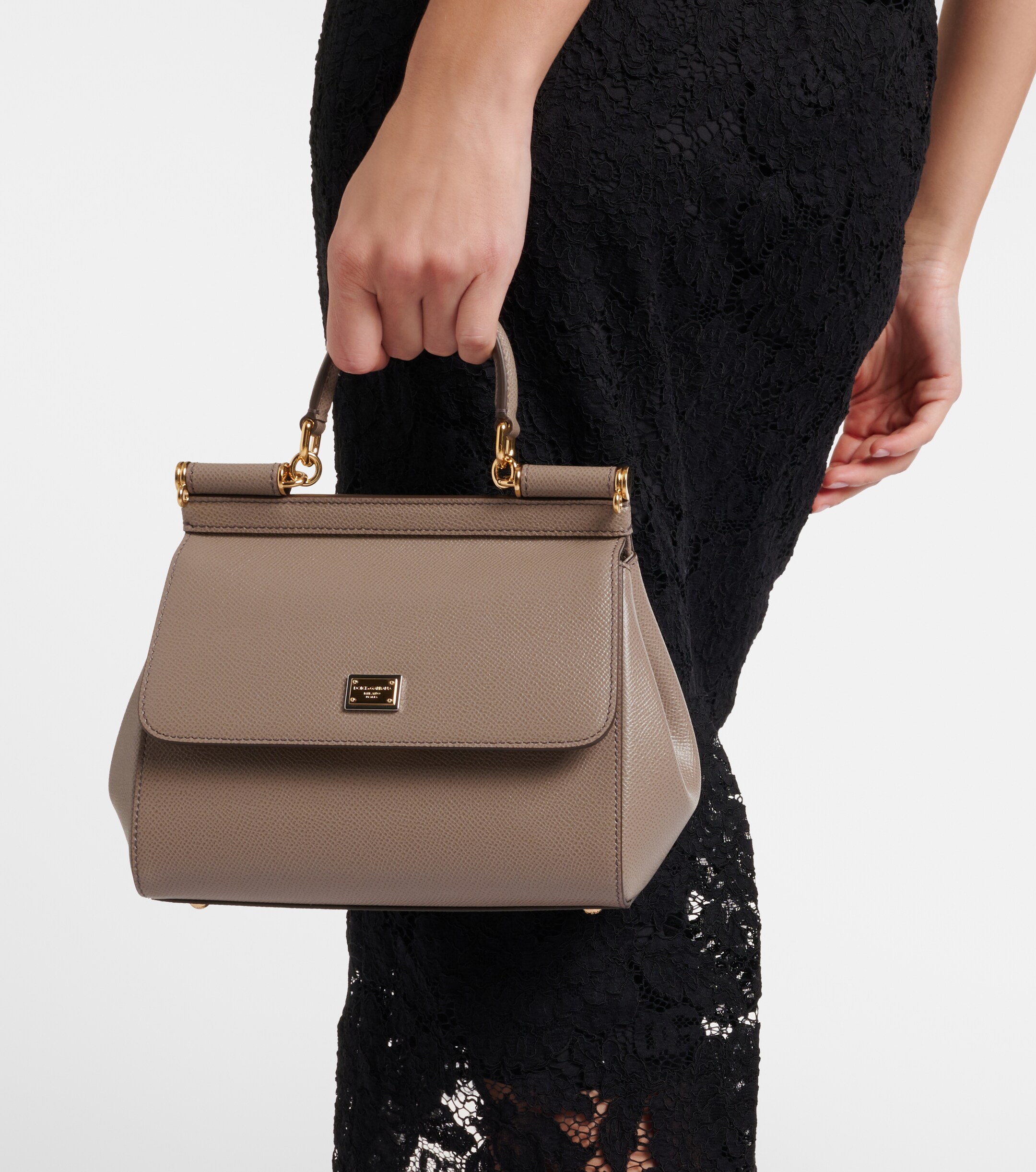 Dolce&Gabbana Sicily Small leather shoulder bag