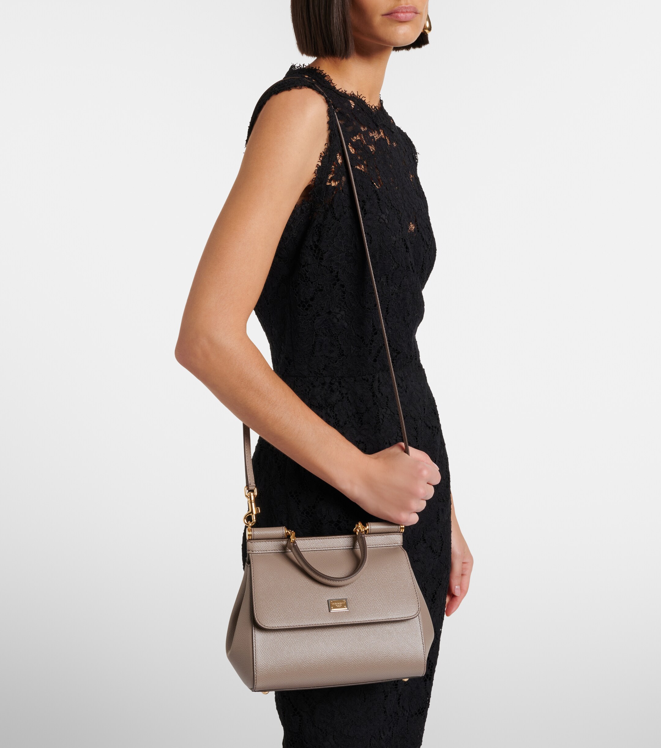 Dolce&Gabbana Sicily Small leather shoulder bag