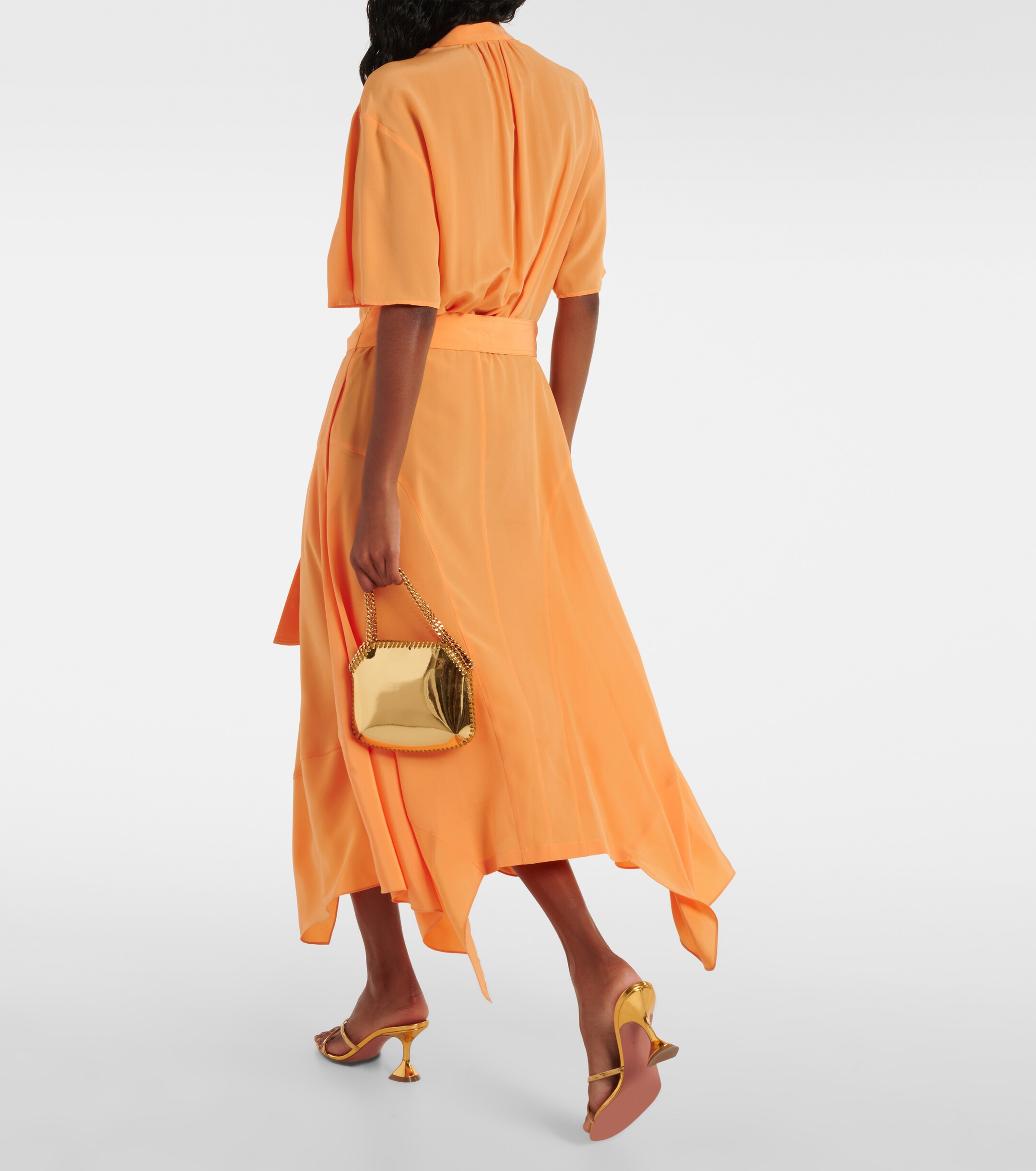 Stella McCartney Iconic silk crêpe de chine midi dress