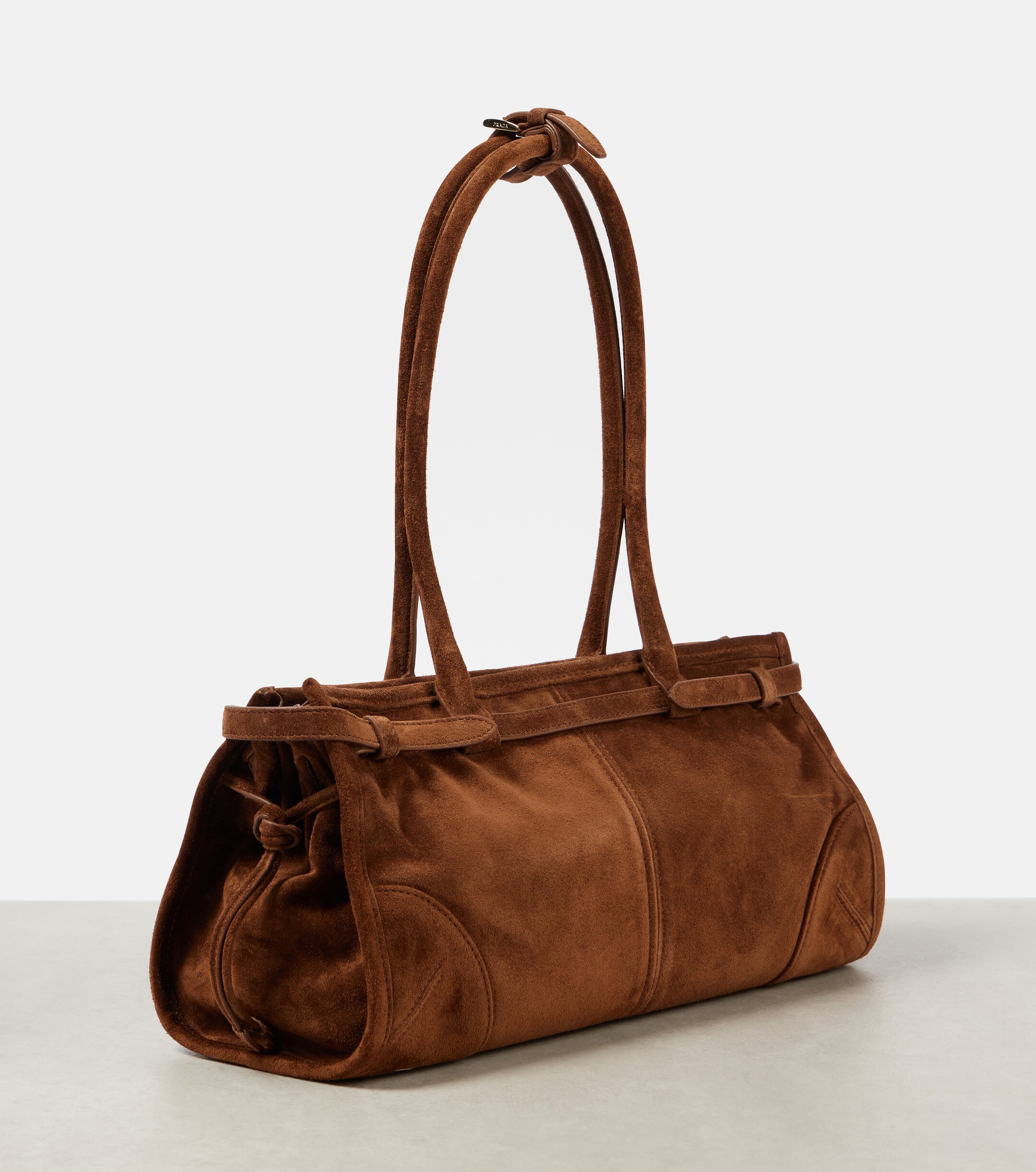 Prada Prada Bonnie Medium suede shoulder bag