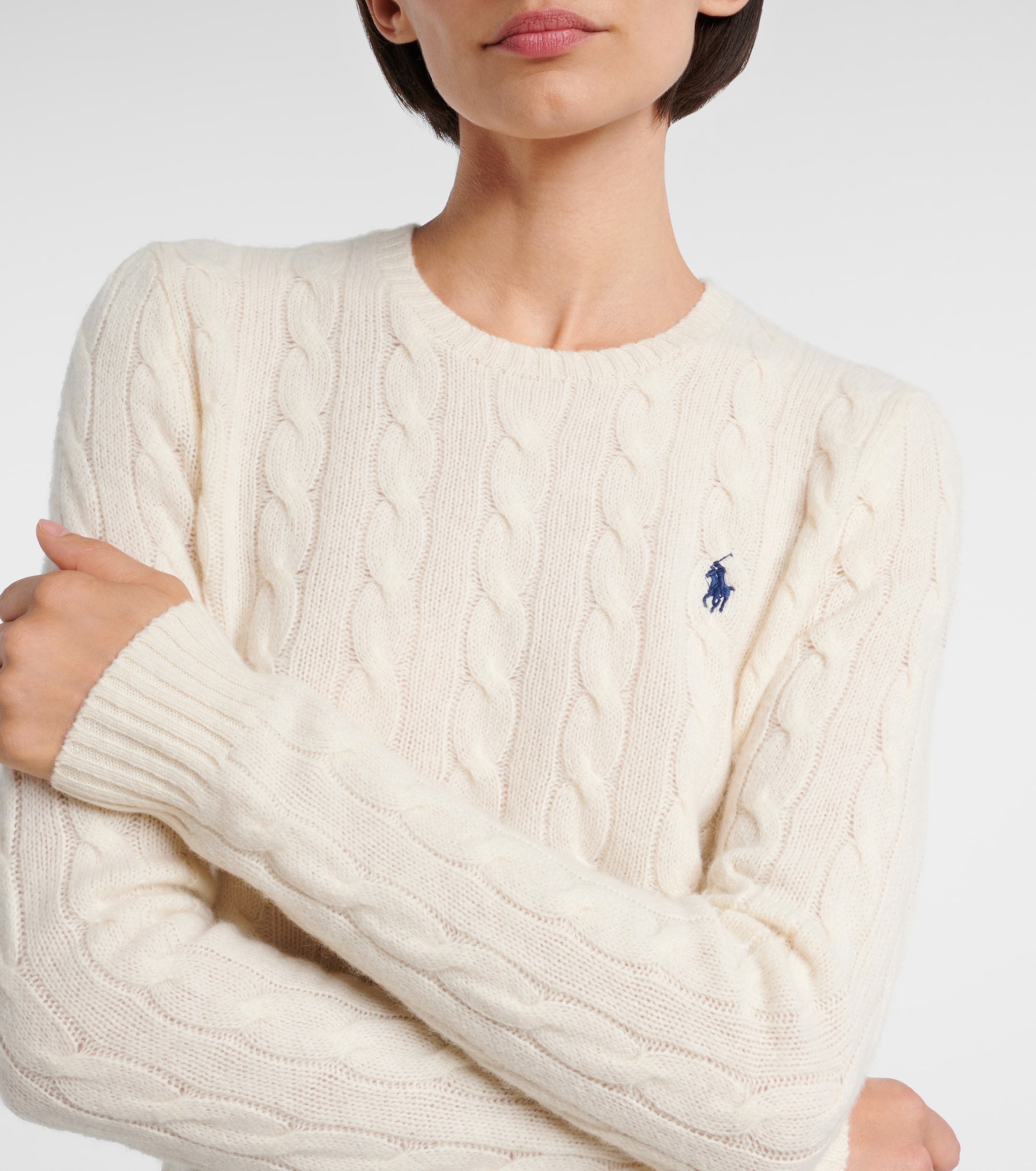 Polo Ralph Lauren Pony cable-knit wool and cashmere sweater thumbnail