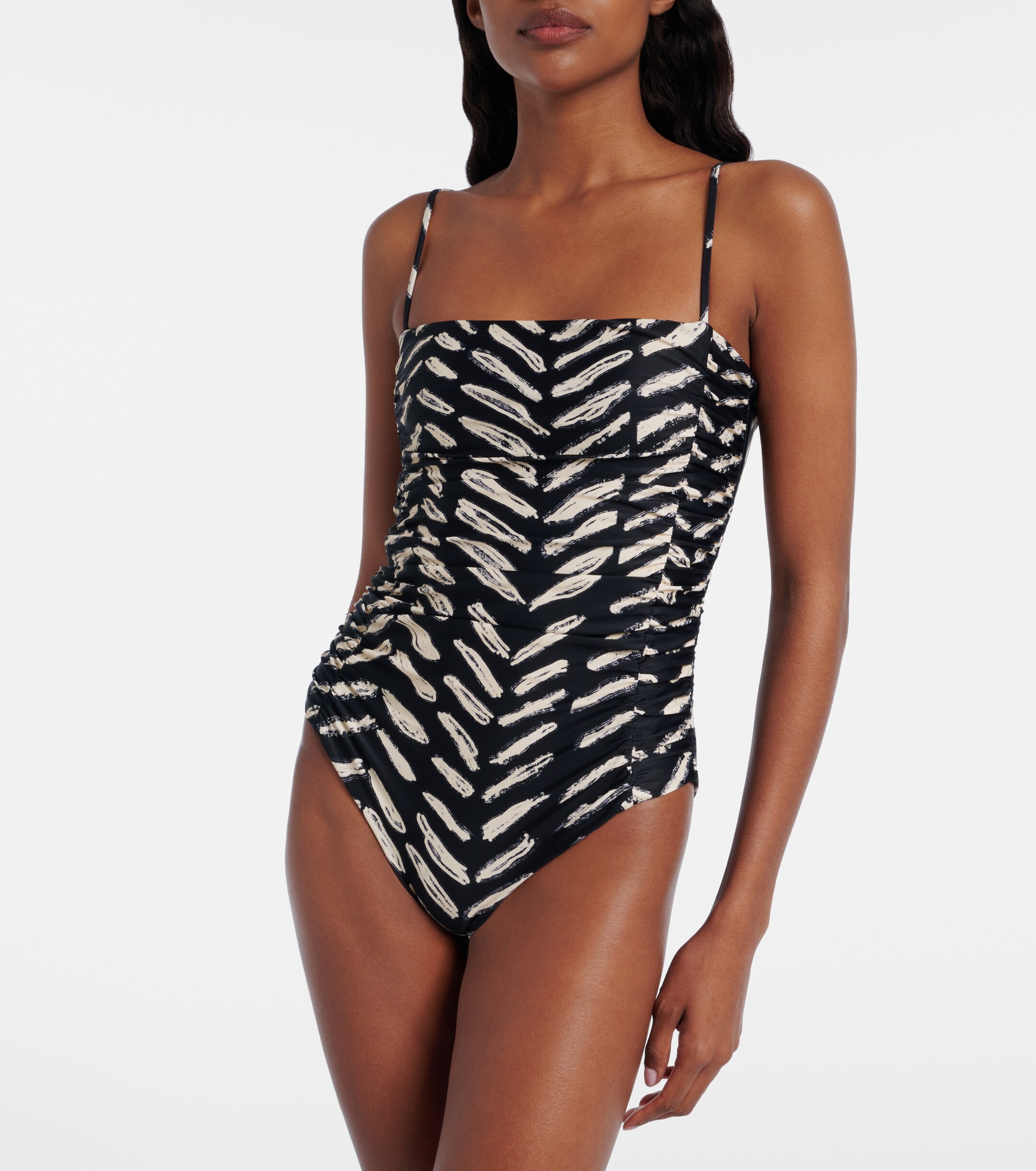 Johanna Ortiz Johanna Ortiz Printed ruched swimsuit