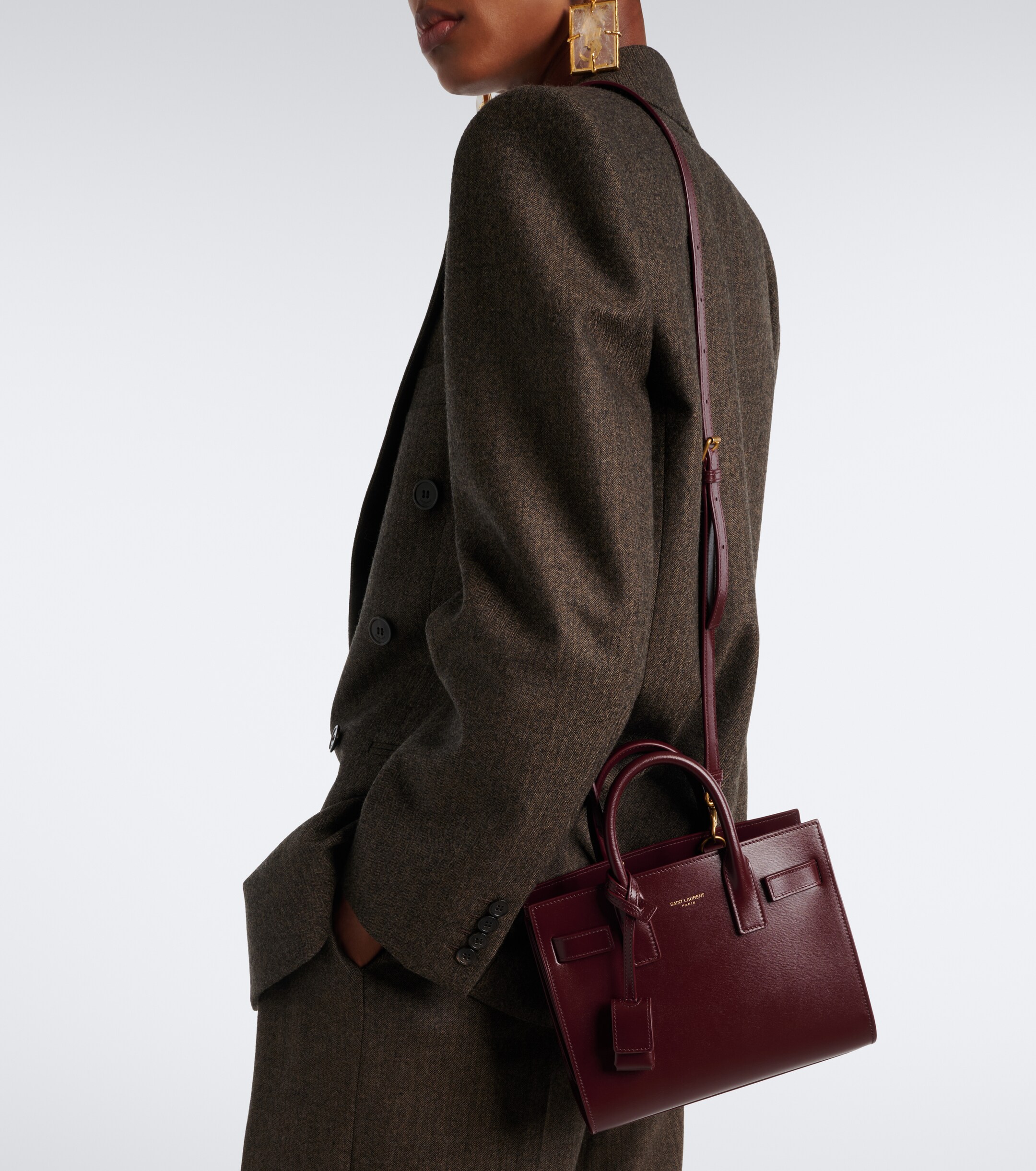 Saint Laurent Sac de Jour Small leather top-handle bag
