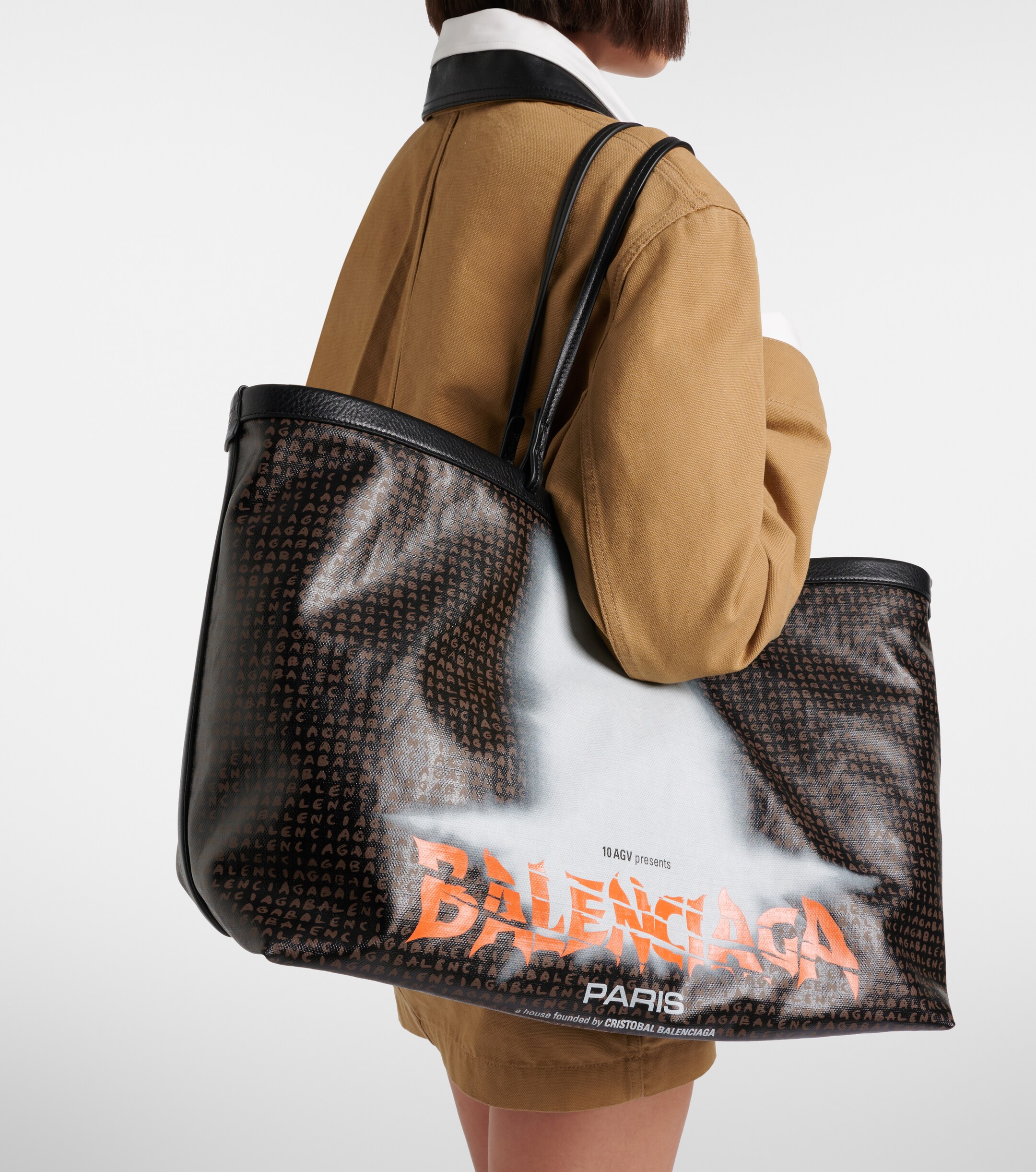 Balenciaga Select Large canvas tote bag