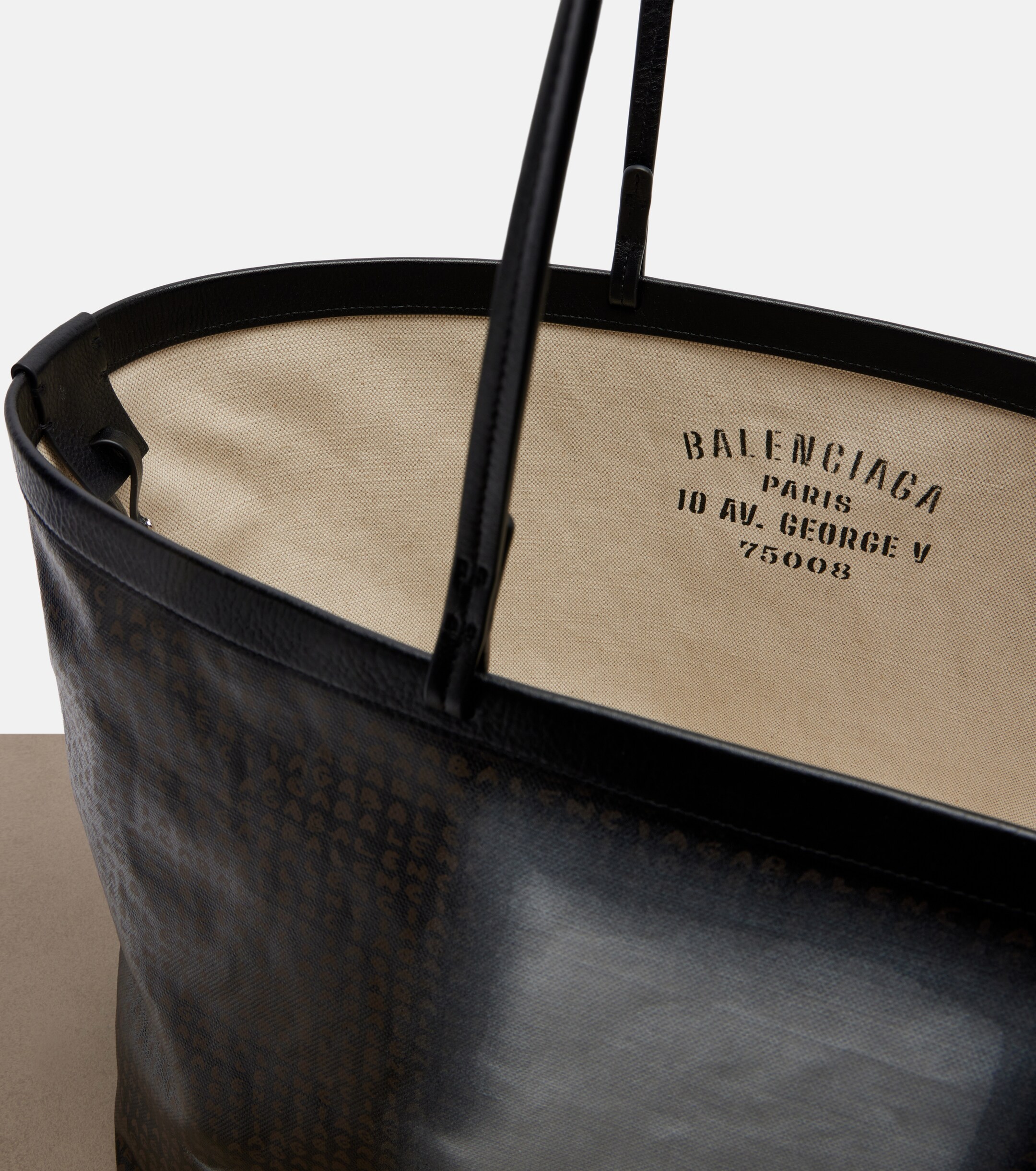 Balenciaga Select Large canvas tote bag