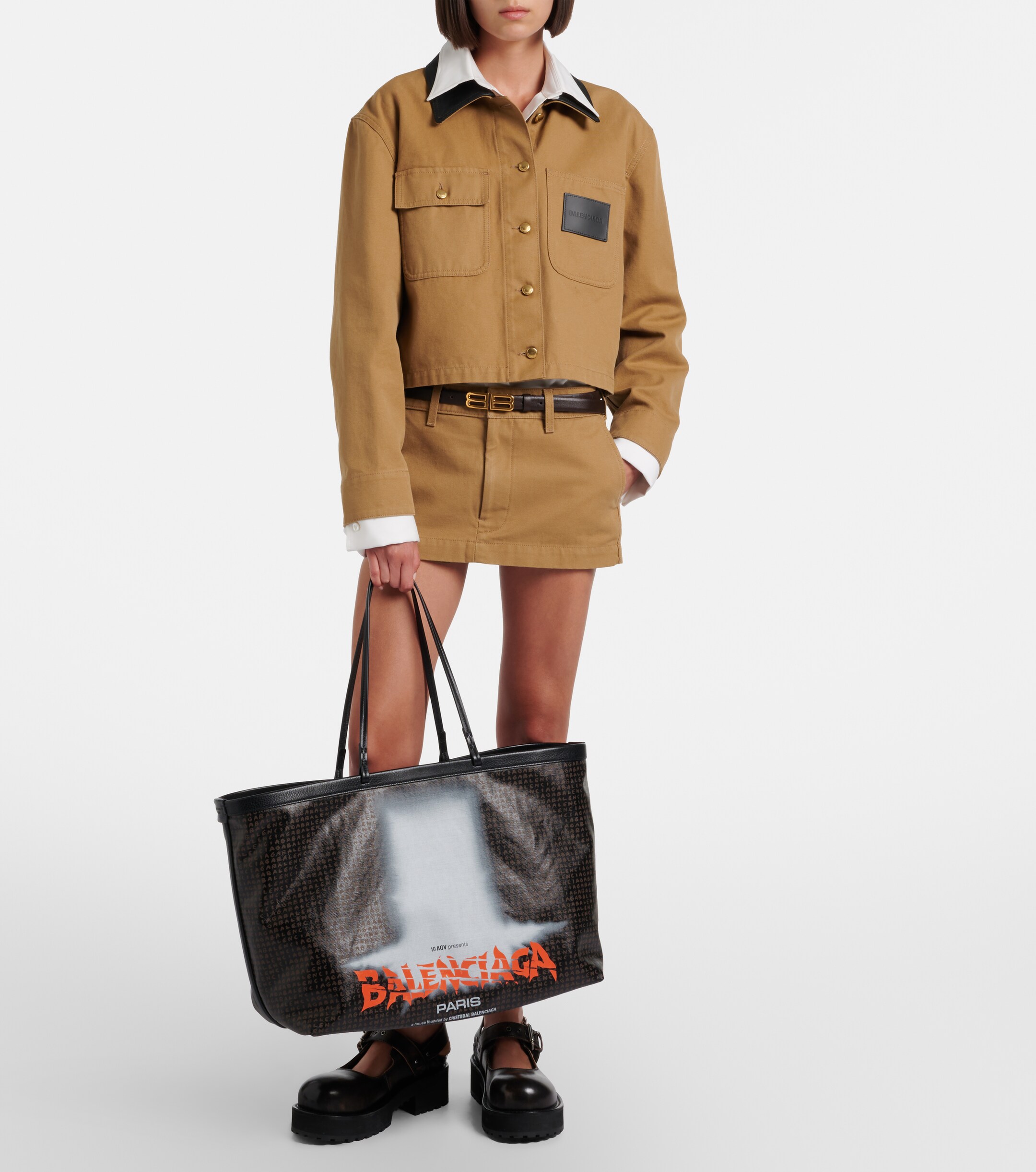 Balenciaga Select Large canvas tote bag