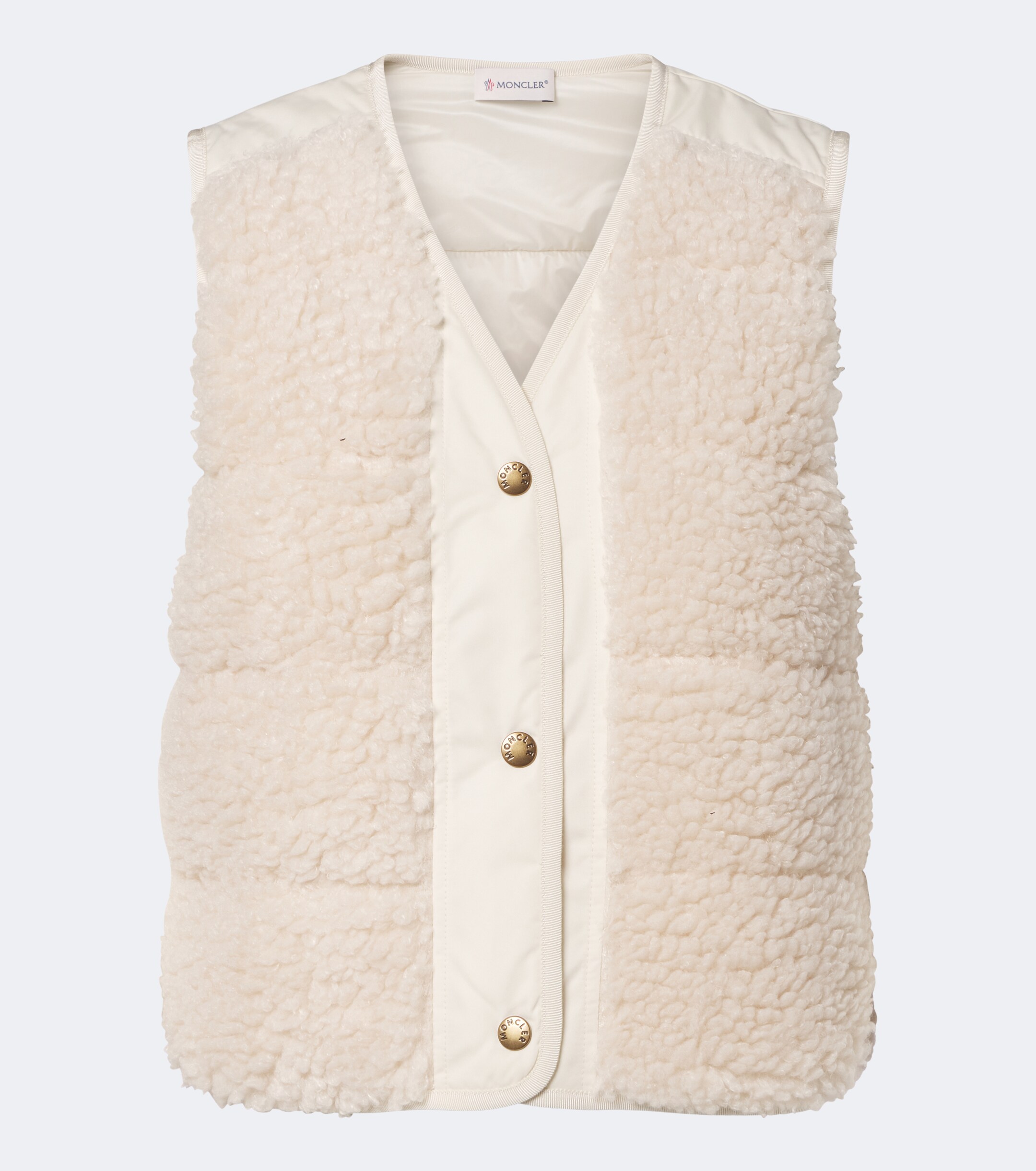 Moncler Moncler Teddy-trimmed technical vest