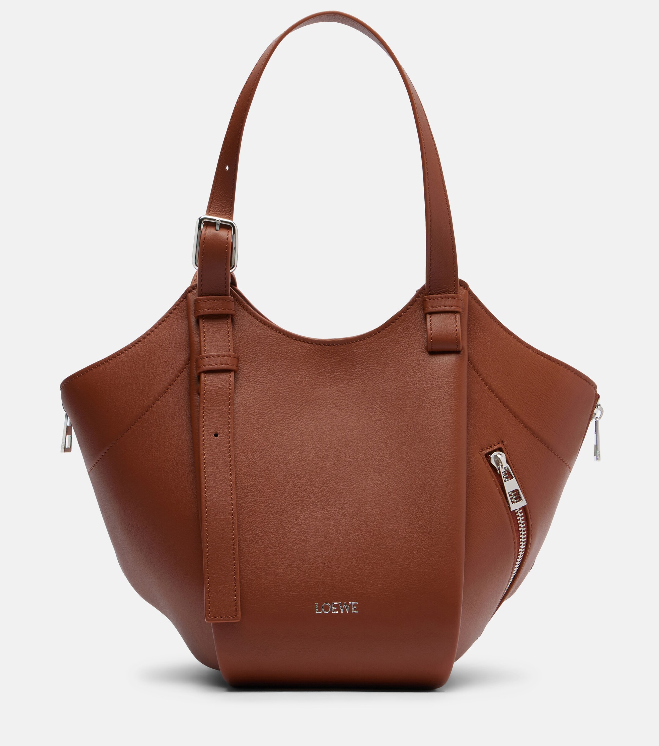Loewe Hammock Flip leather tote bag