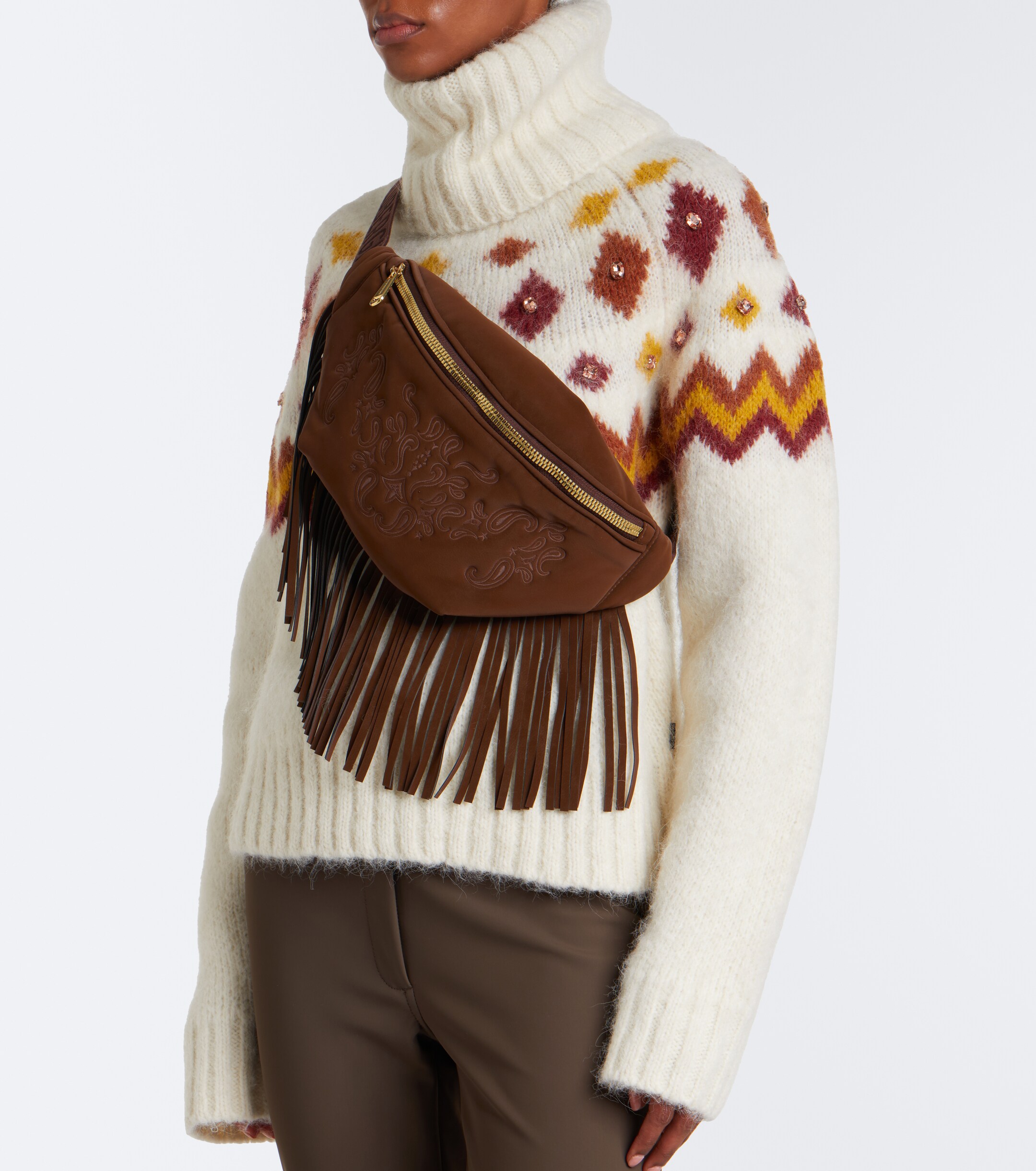 GOLDBERGH Goldbergh Hina fringed belt bag