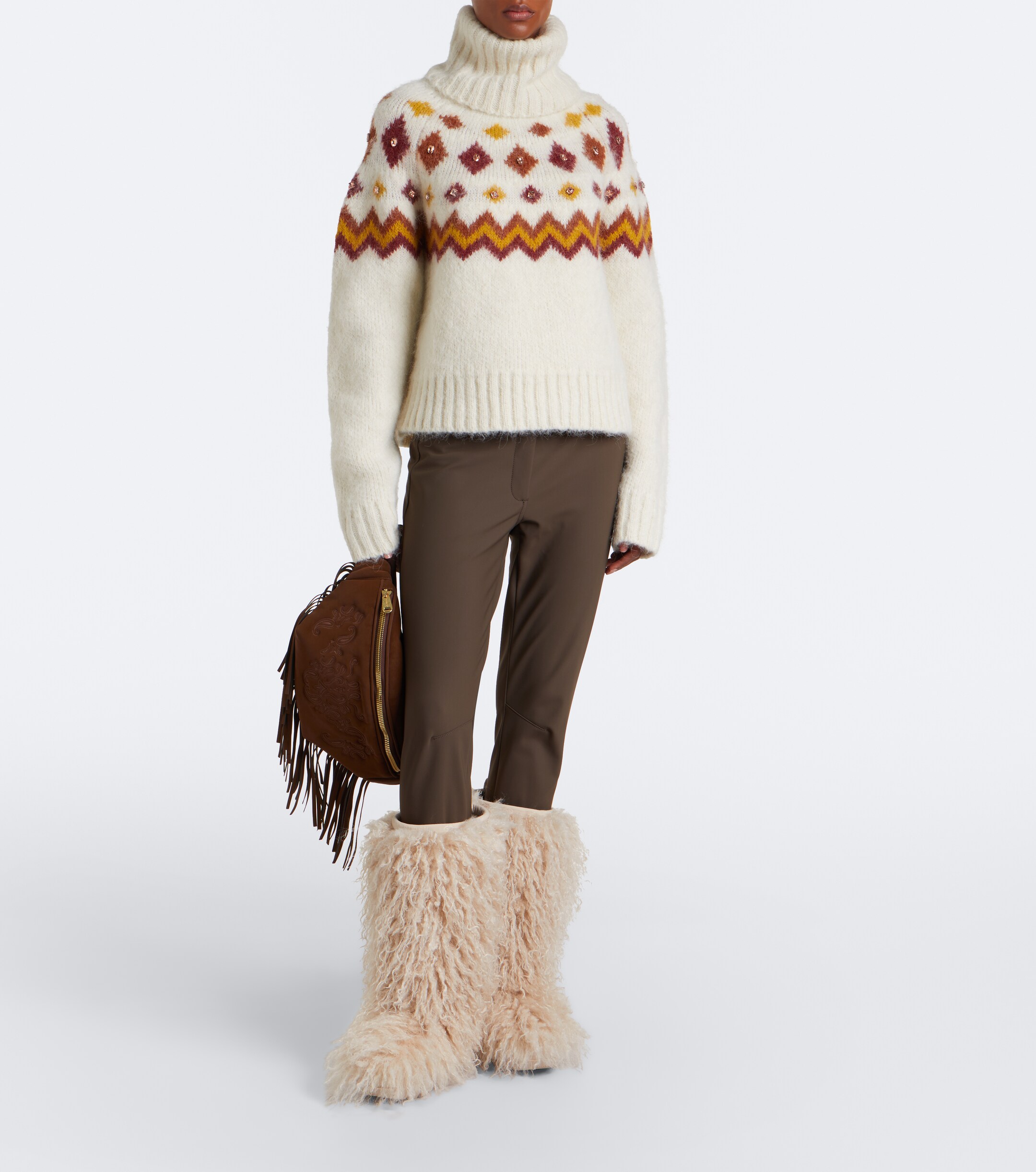 GOLDBERGH Goldbergh Hina fringed belt bag