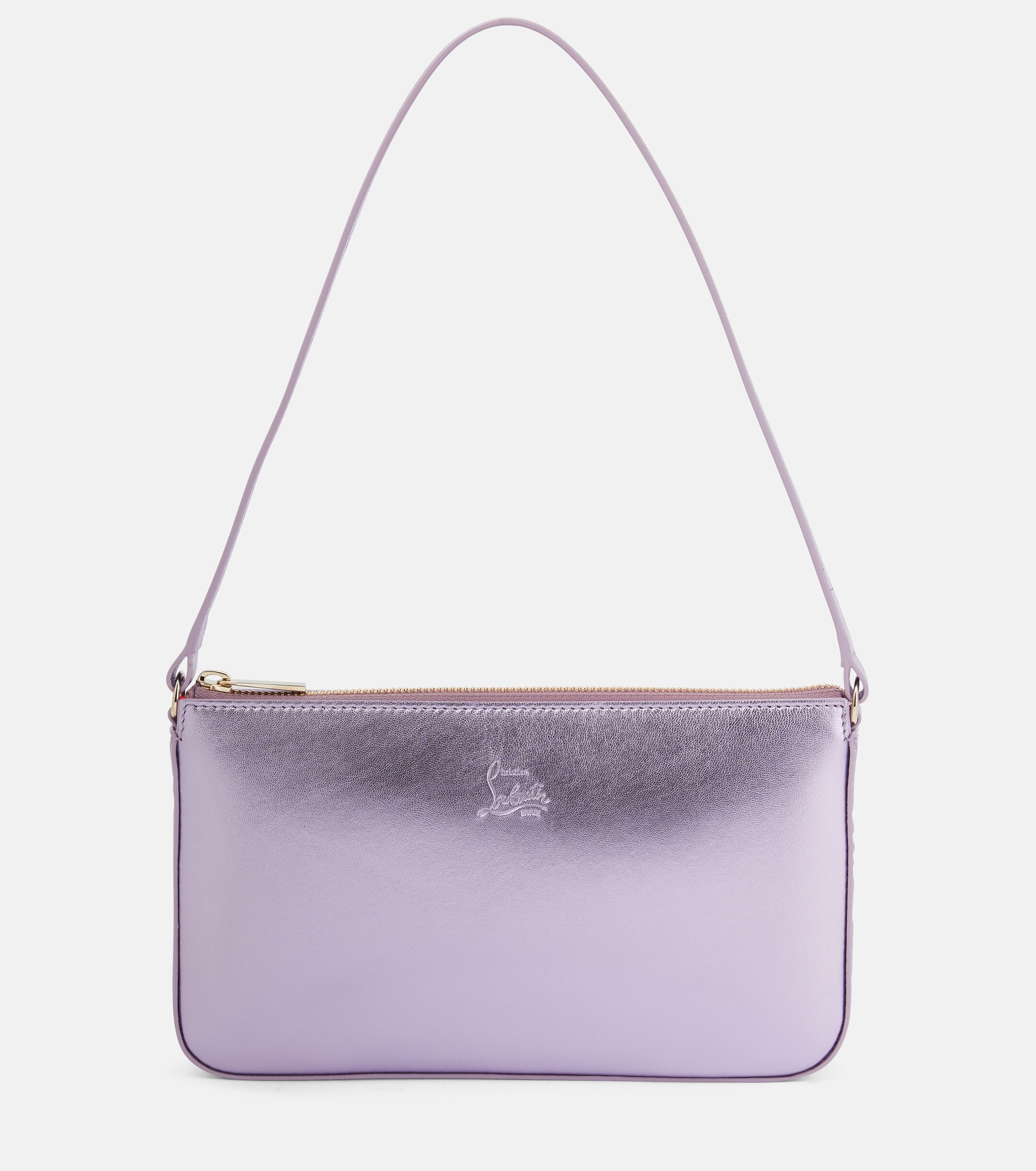 CHRISTIAN LOUBOUTIN Loubila metallic leather shoulder bag