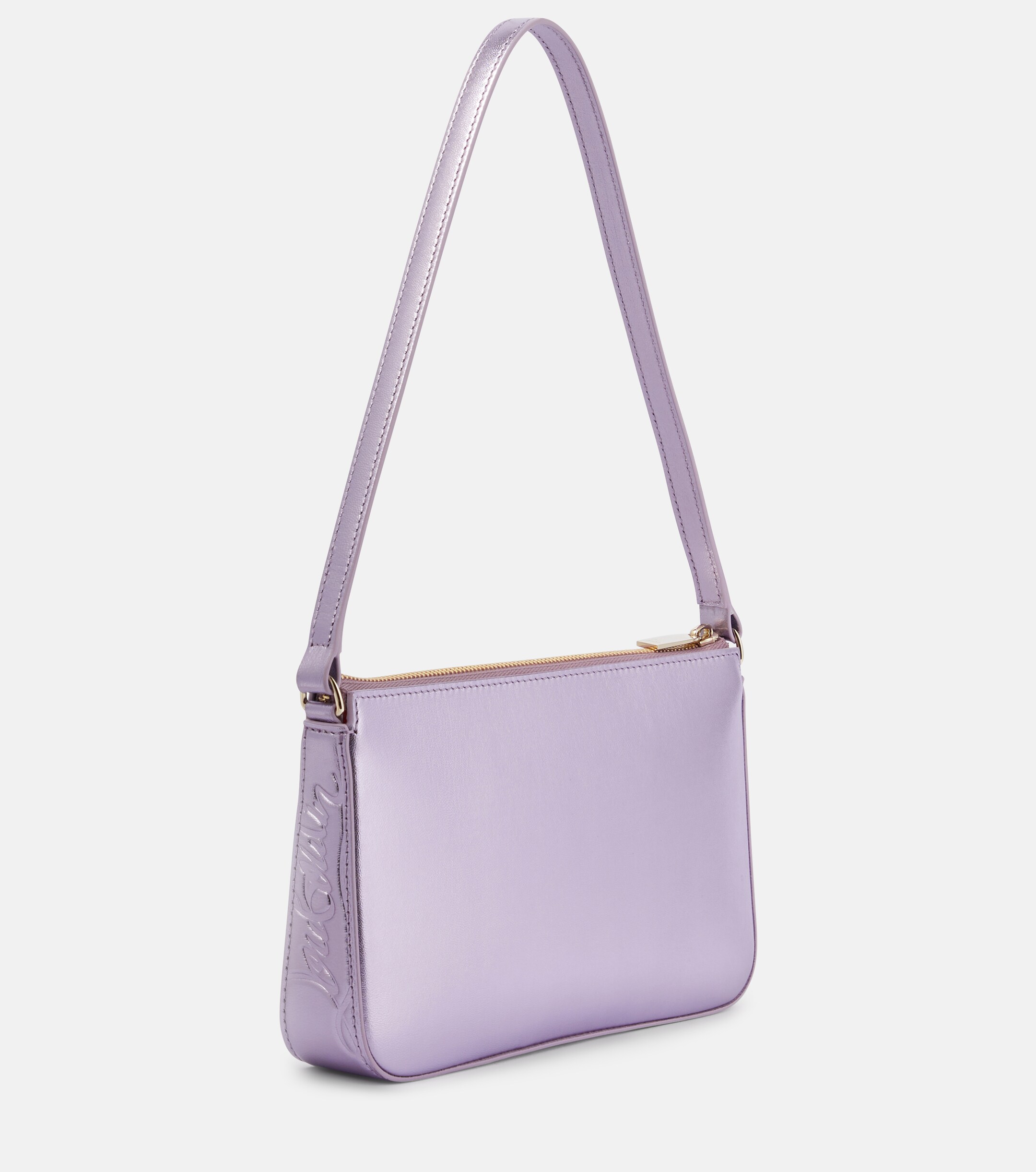 CHRISTIAN LOUBOUTIN Loubila metallic leather shoulder bag