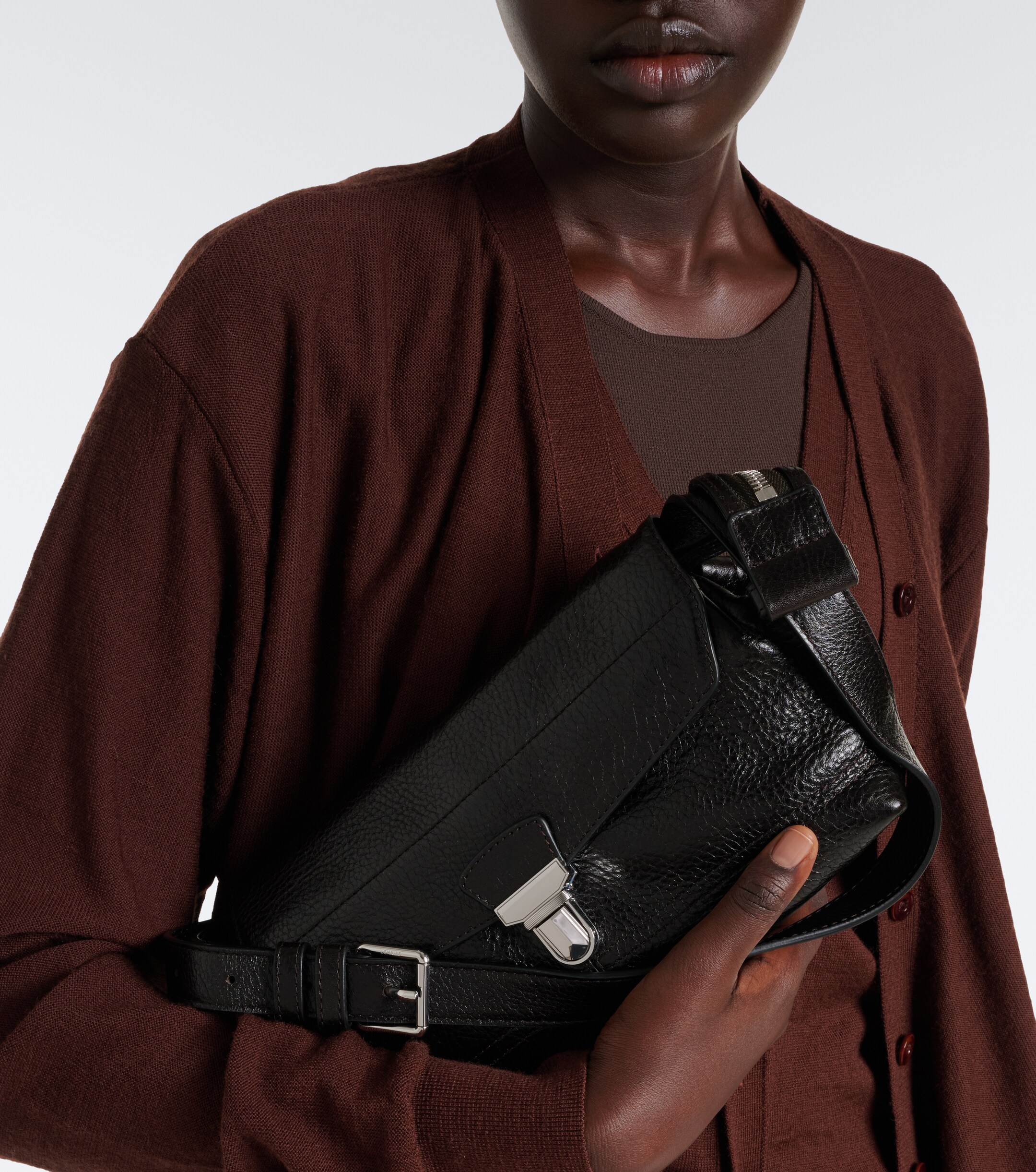 Lemaire Gear leather shoulder bag