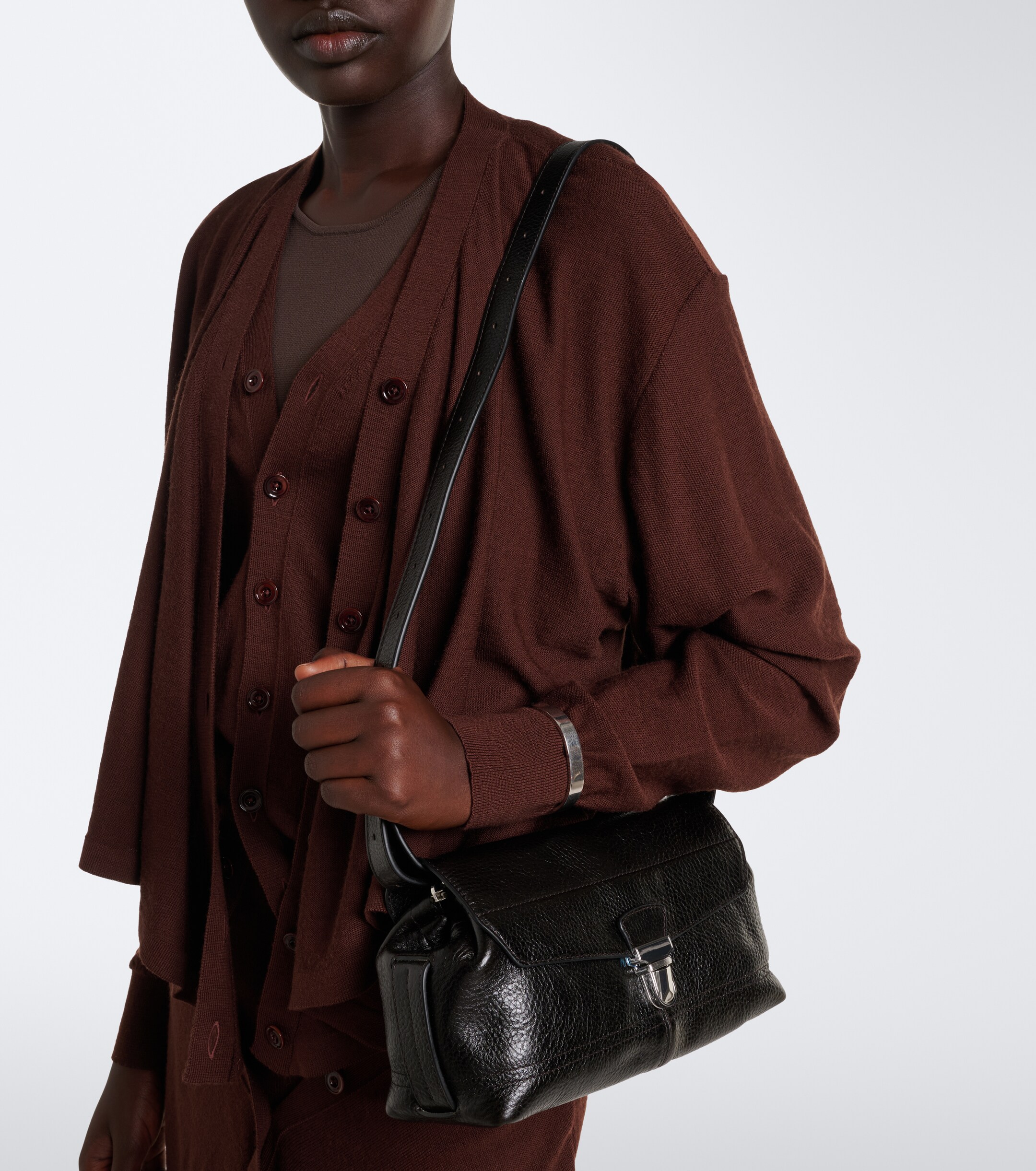 Lemaire Gear leather shoulder bag
