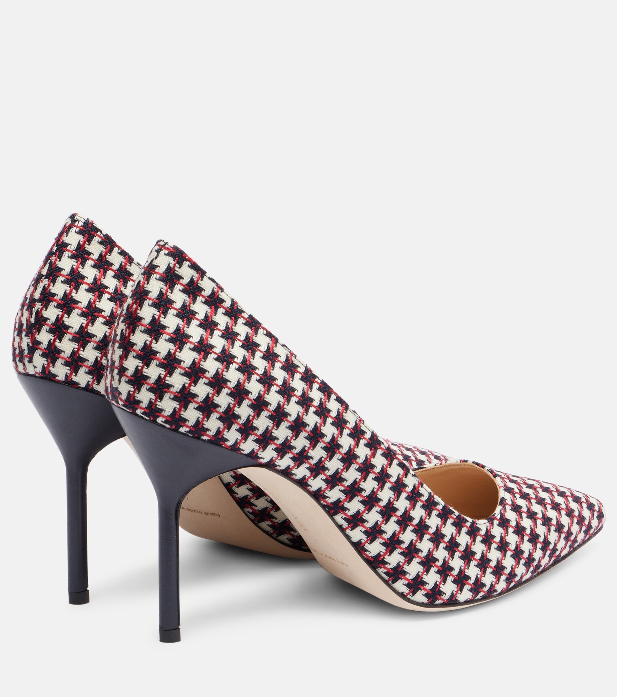 MANOLO BLAHNIK BB 90 houndstooth pumps thumbnail