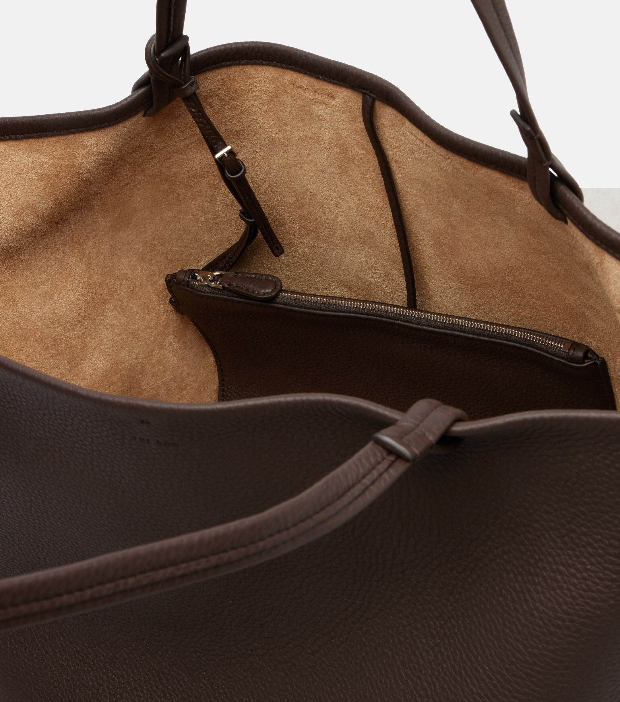 The Row Park Tote Three leather shopper