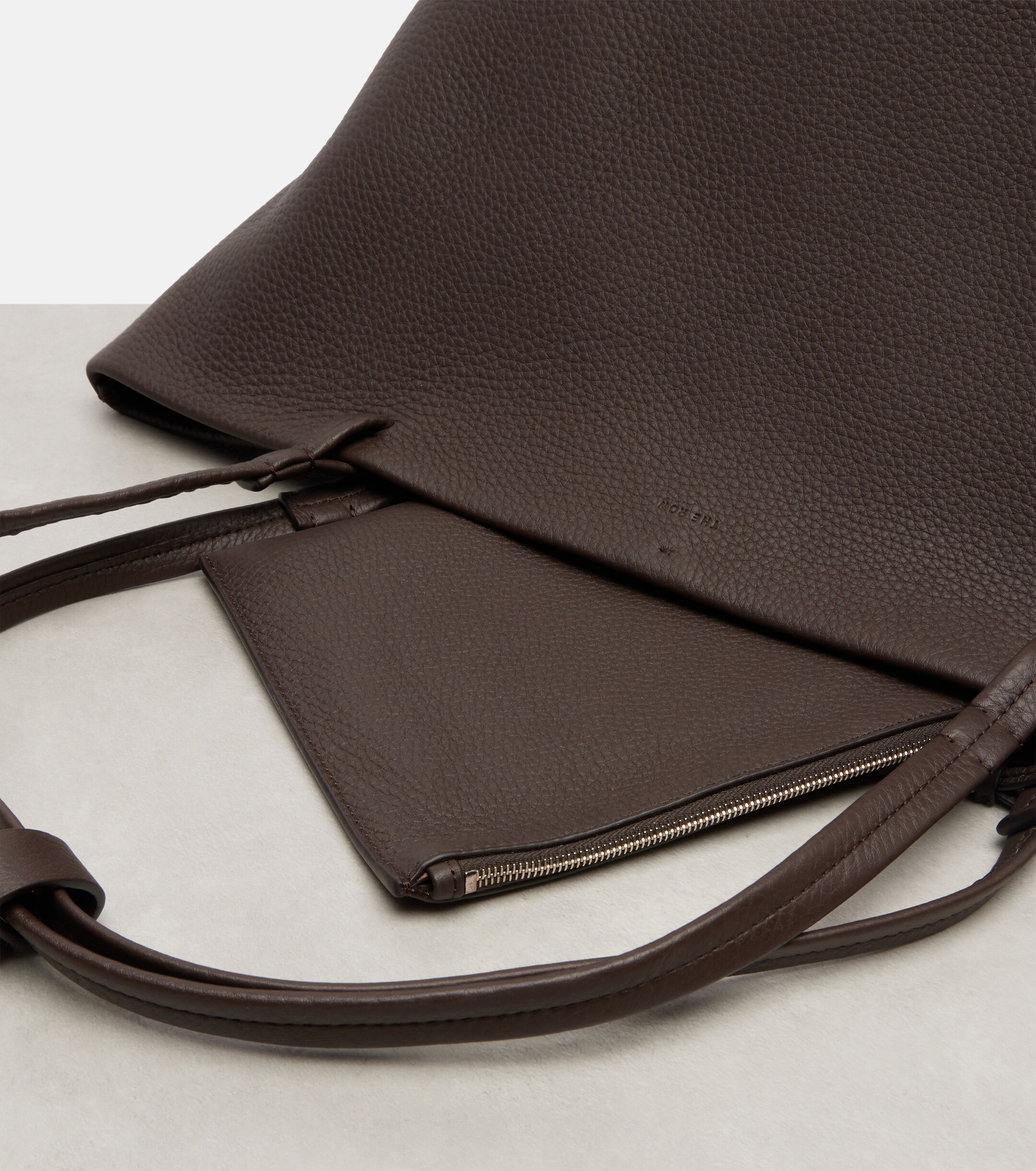 The Row Park Tote Three leather shopper