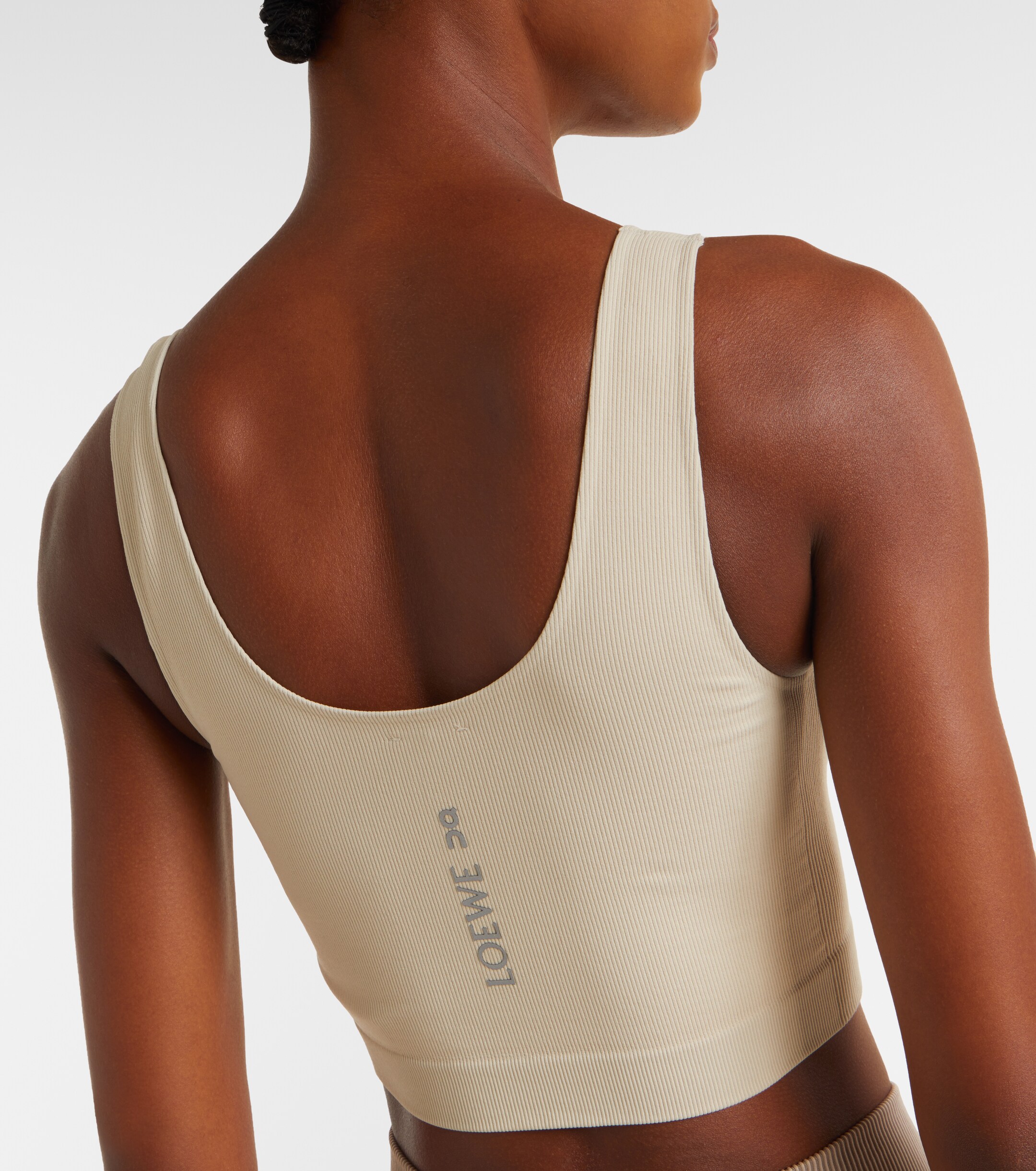Loewe Loewe x On ribbed-knit sports bra
