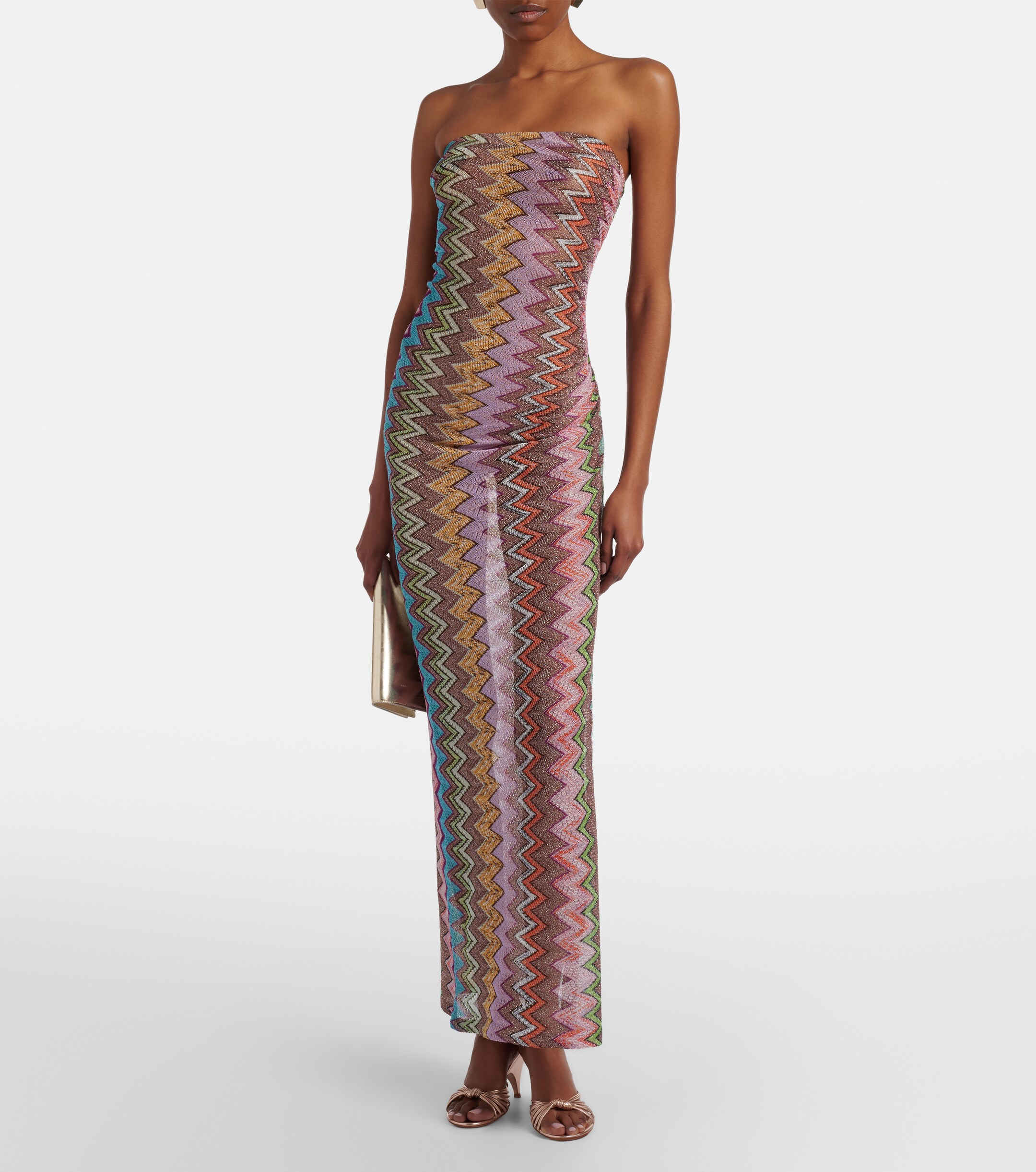 Missoni Zigzag lamé maxi dress