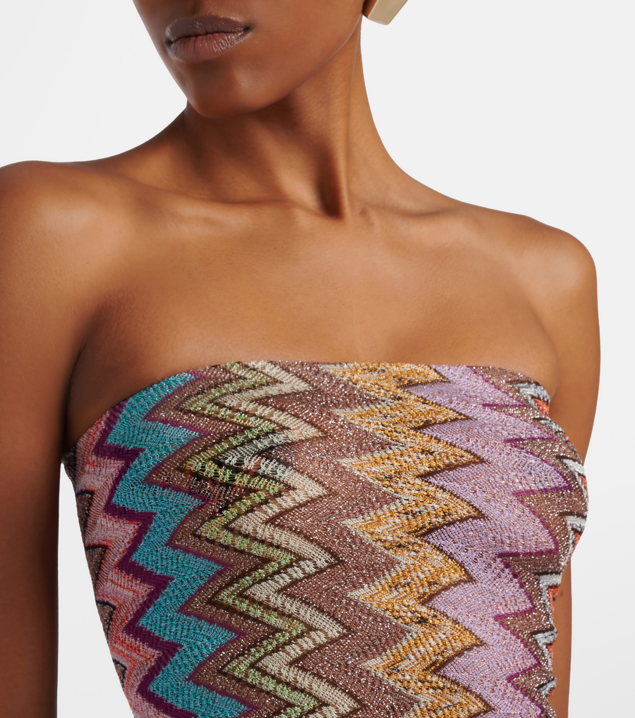 Missoni Zigzag lamé maxi dress