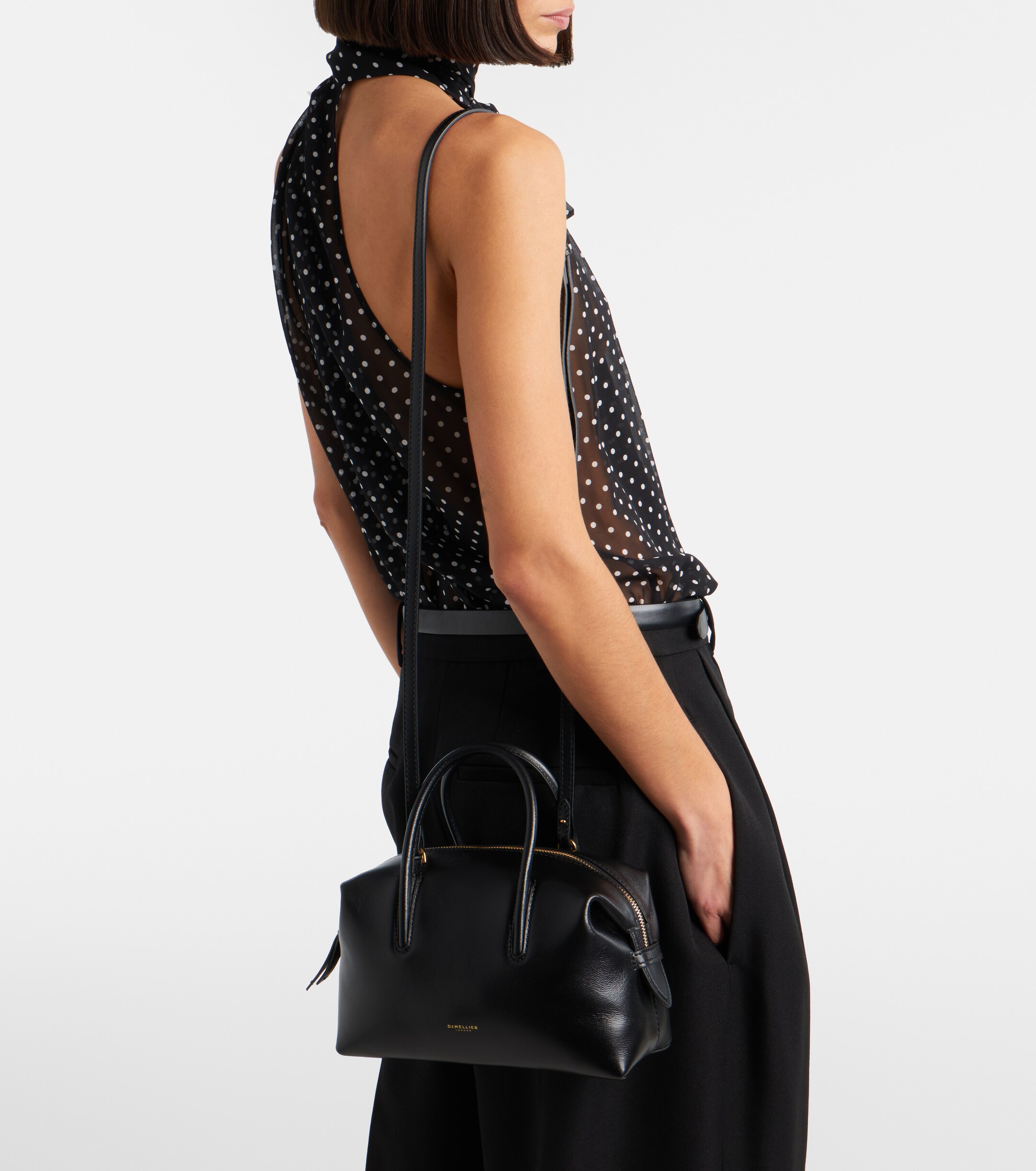 DeMellier Stockholm Small leather top-handle bag thumbnail