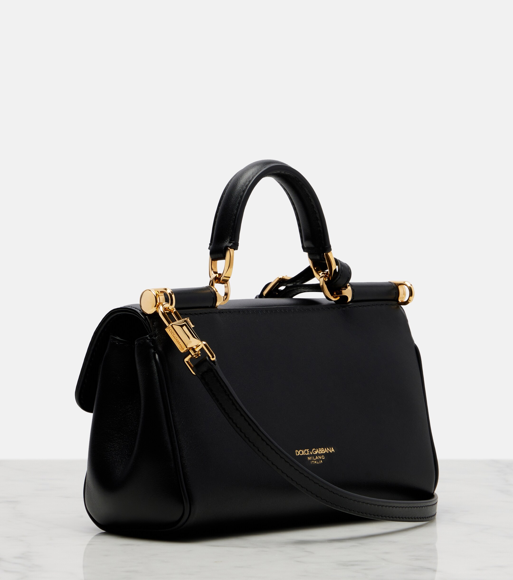 Dolce&Gabbana My Sicily Small leather tote bag