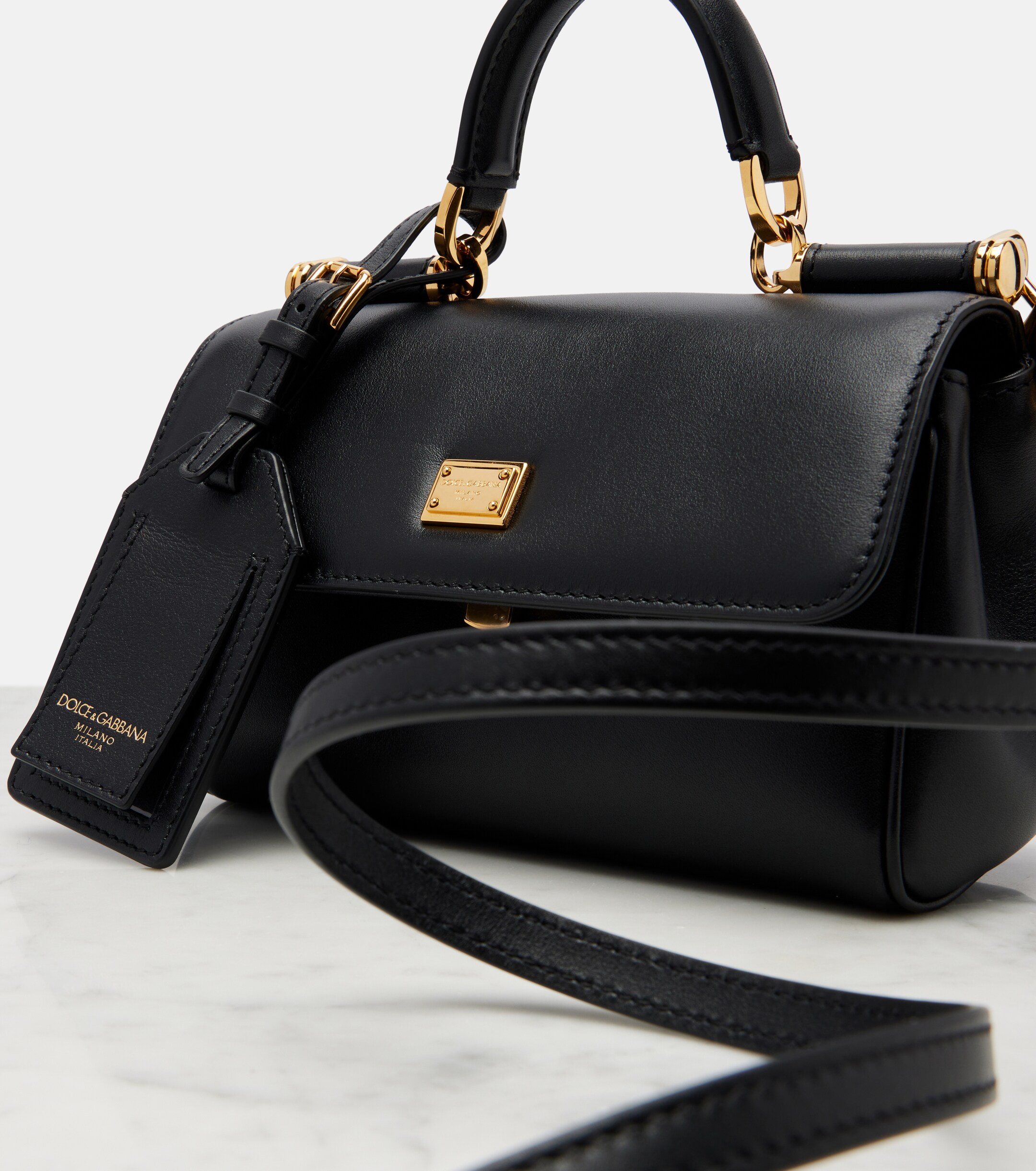 Dolce&Gabbana My Sicily Small leather tote bag