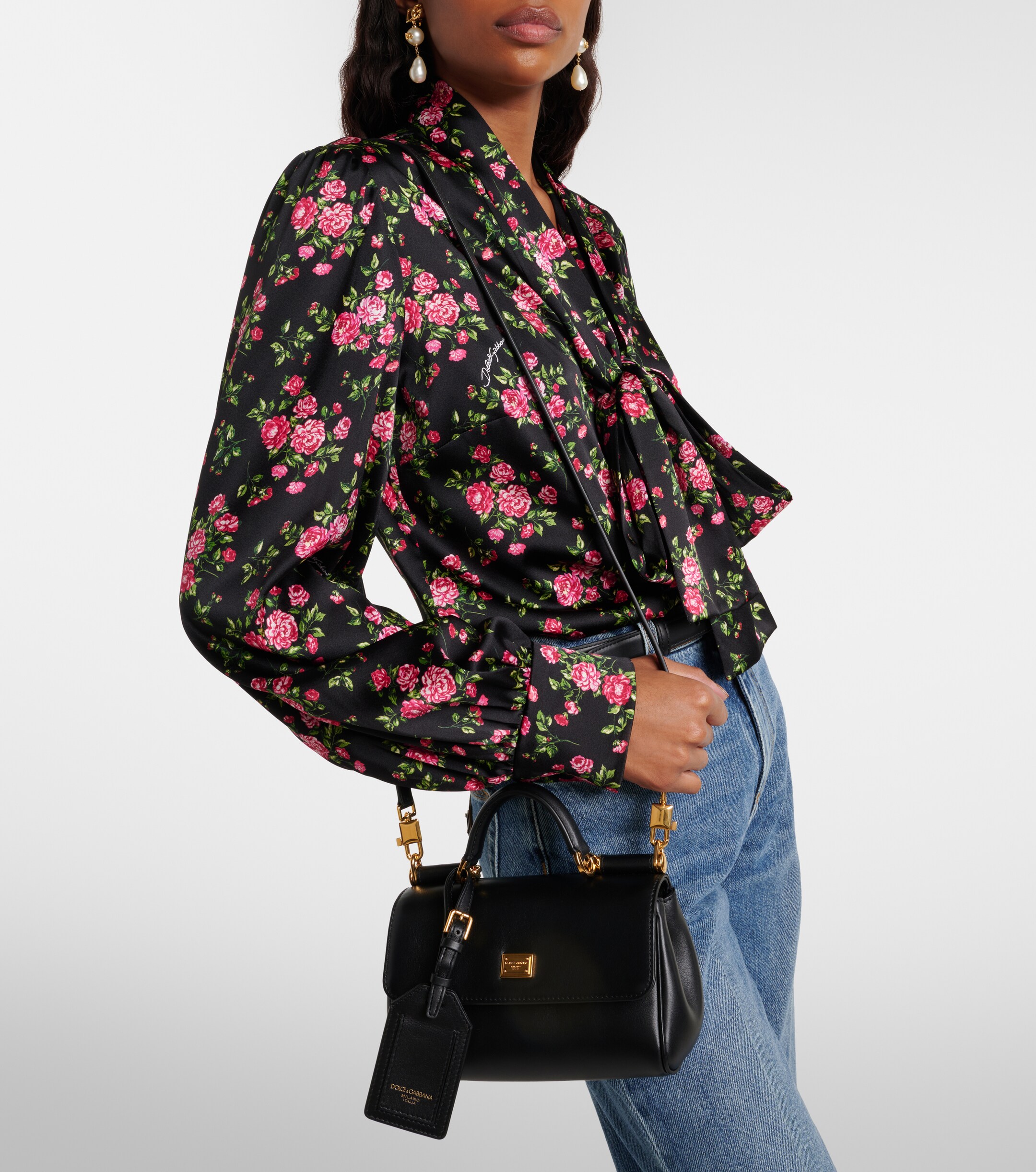 Dolce&Gabbana My Sicily Small leather tote bag