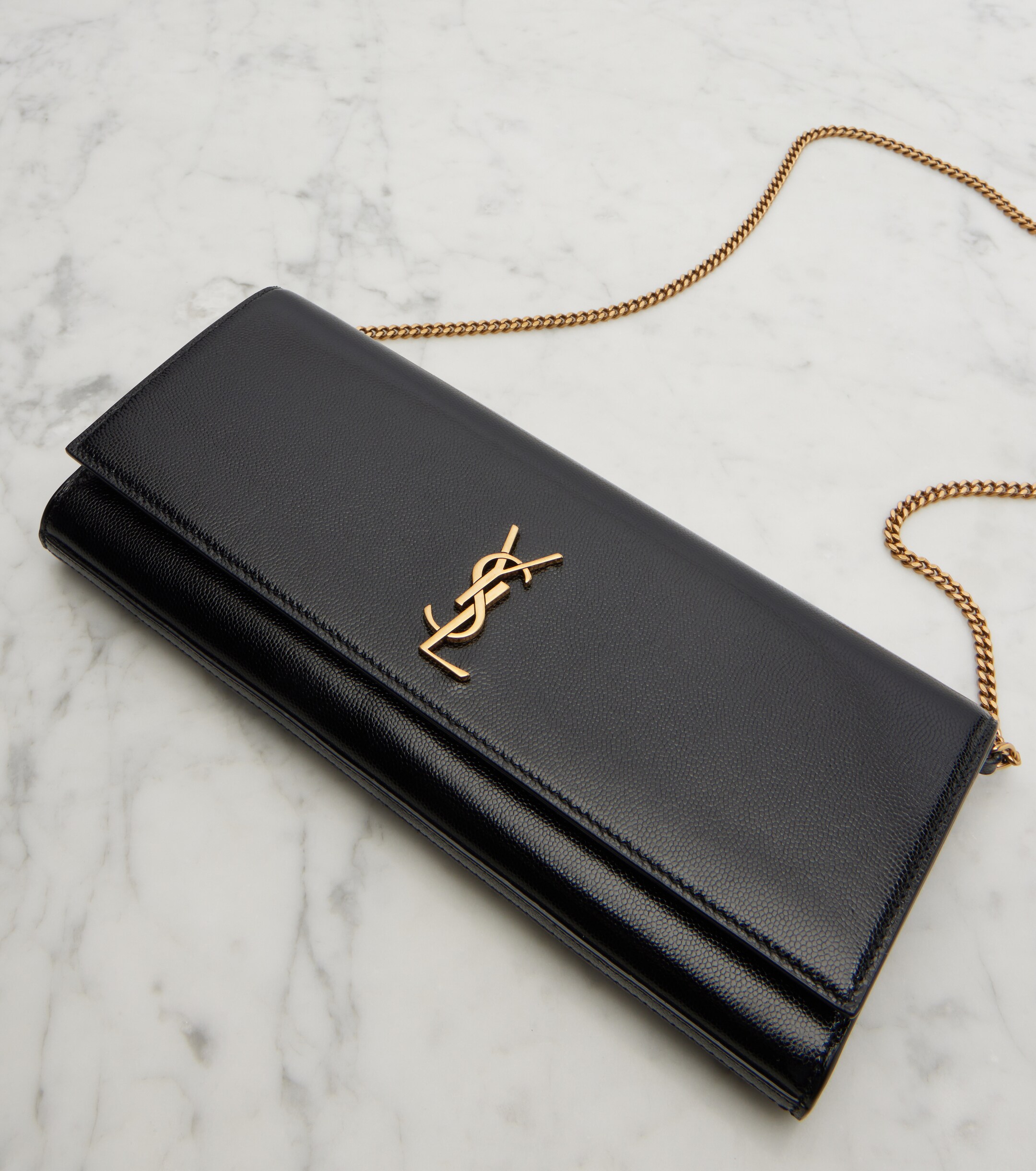 Saint Laurent Kate leather clutch