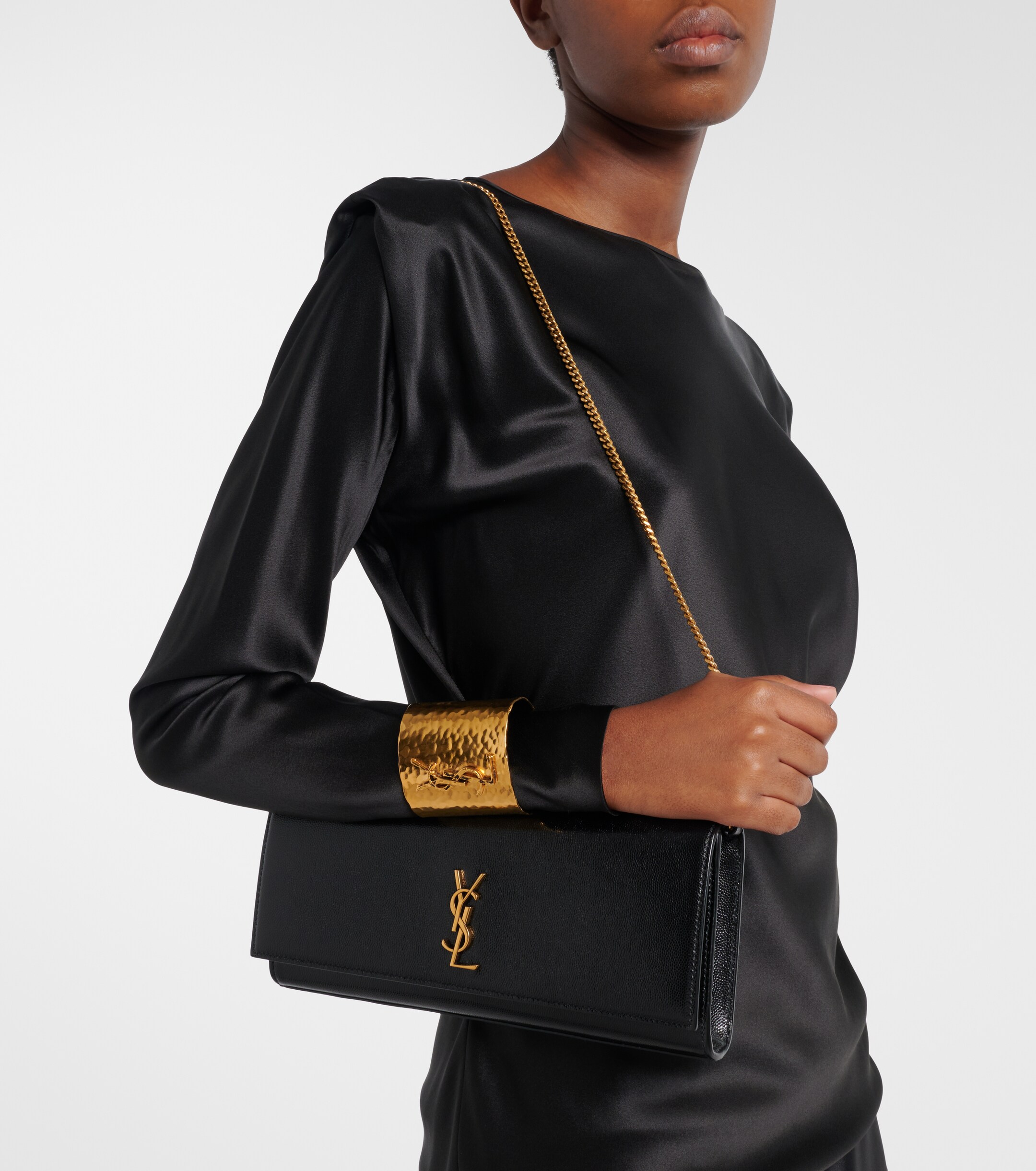 Saint Laurent Kate leather clutch