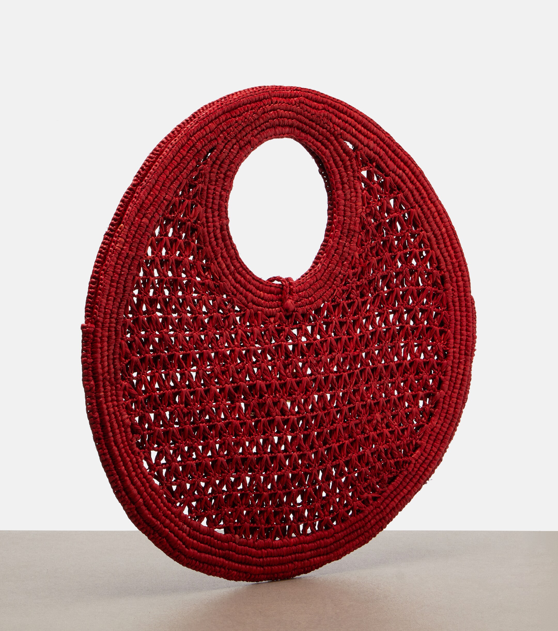 Jacquemus Spiaggia Small raffia top-handle bag