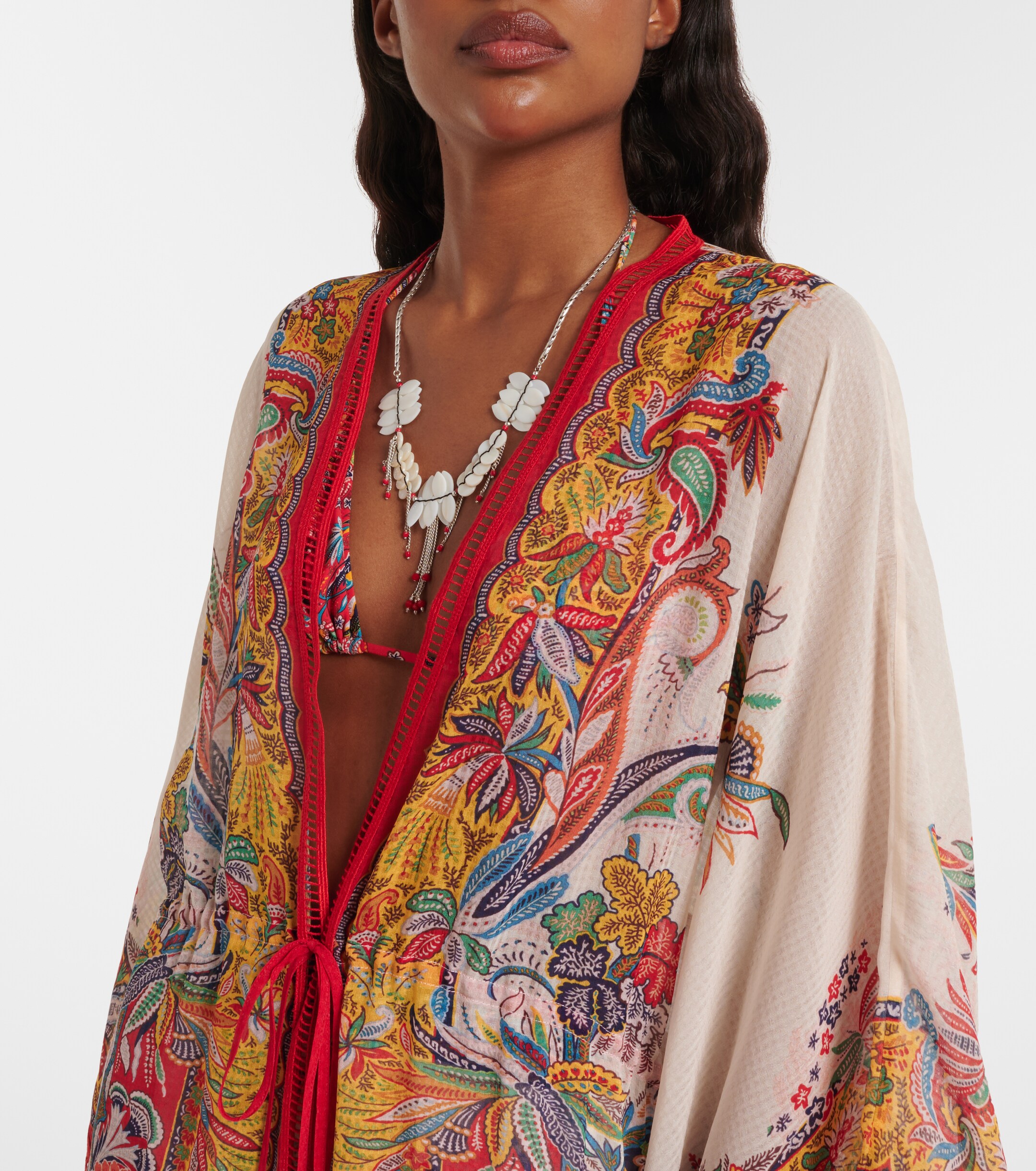 Etro Etro Paisley fringed kaftan