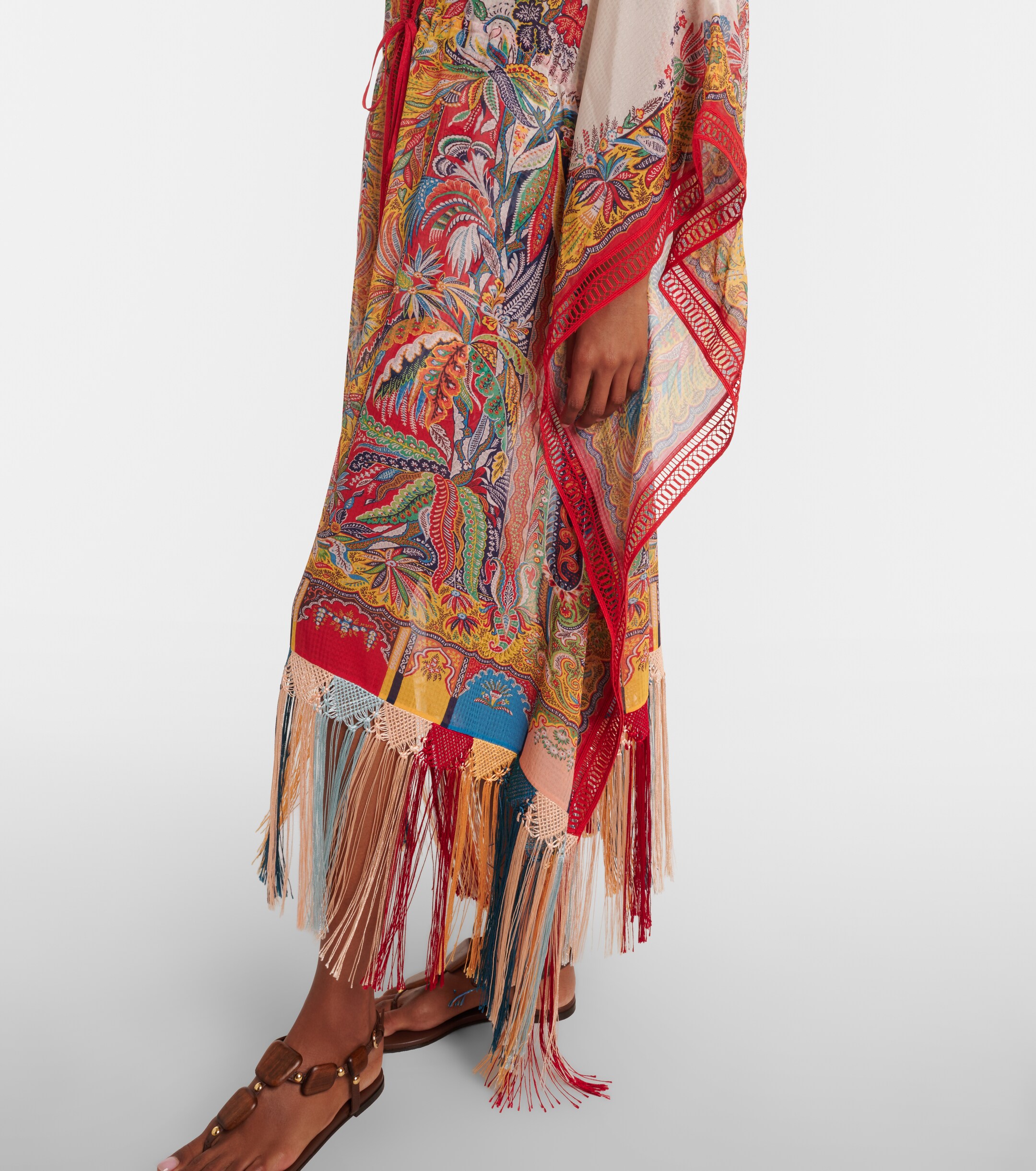 Etro Etro Paisley fringed kaftan