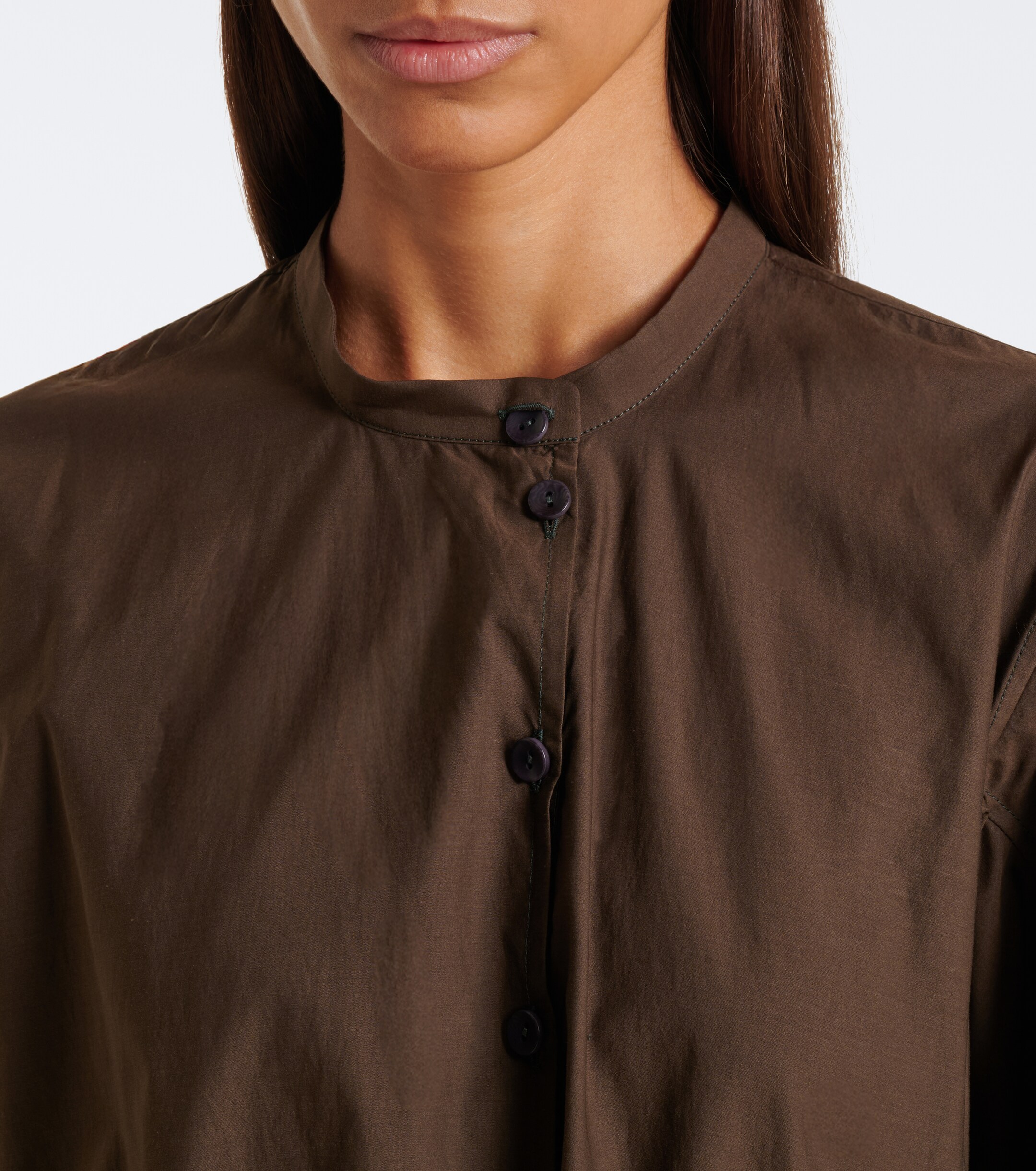 Lemaire Lemaire Vareuse belted cotton and silk midi dress
