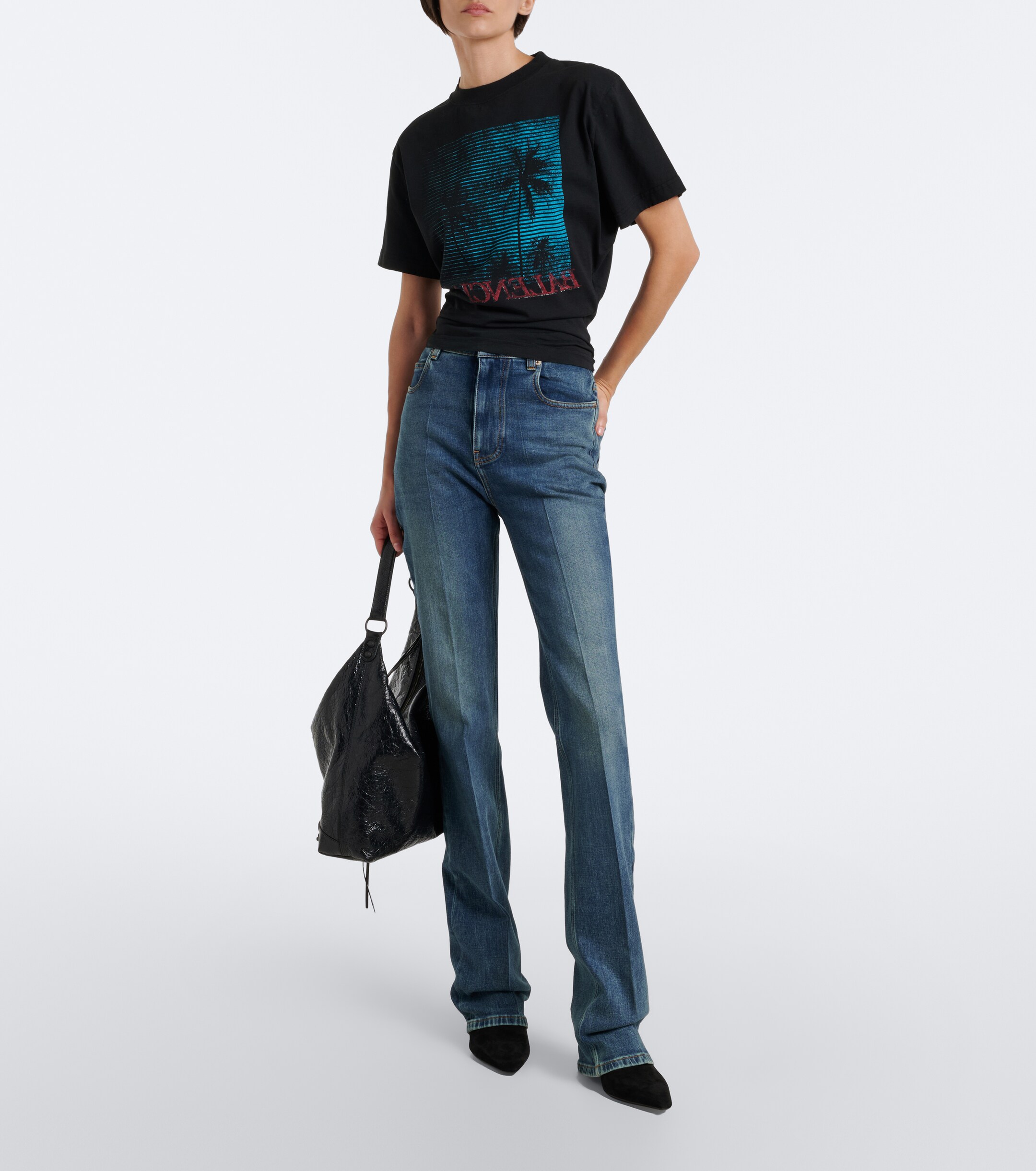 Balenciaga Le City Medium leather shoulder bag