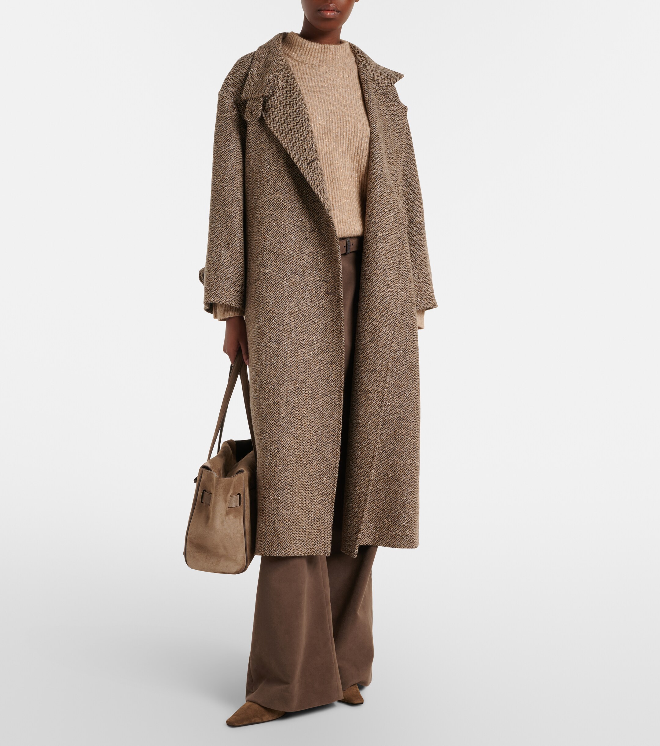 Brunello Cucinelli Medium suede shoulder bag