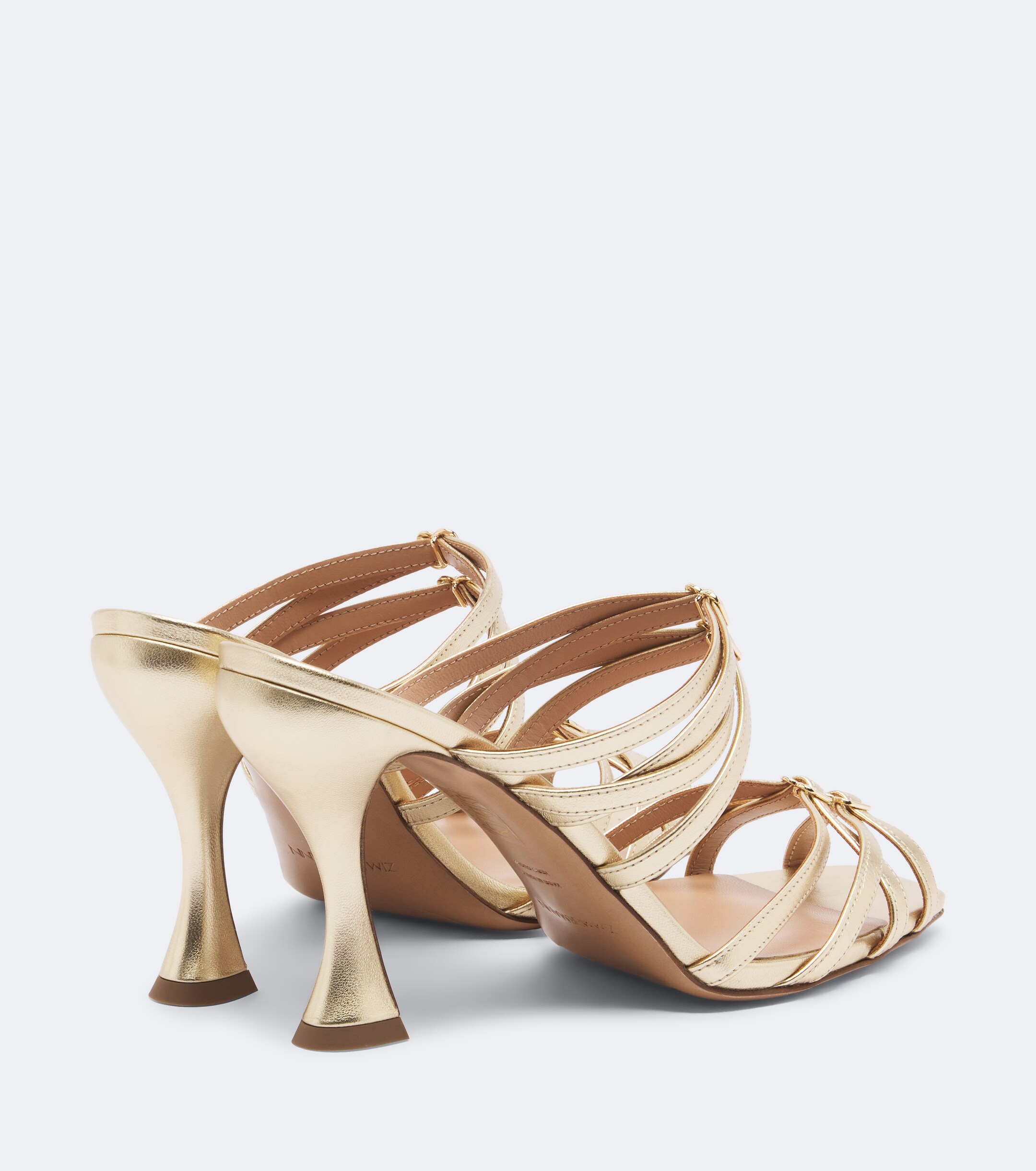 Zimmermann Zimmermann Solstice metallic leather mules