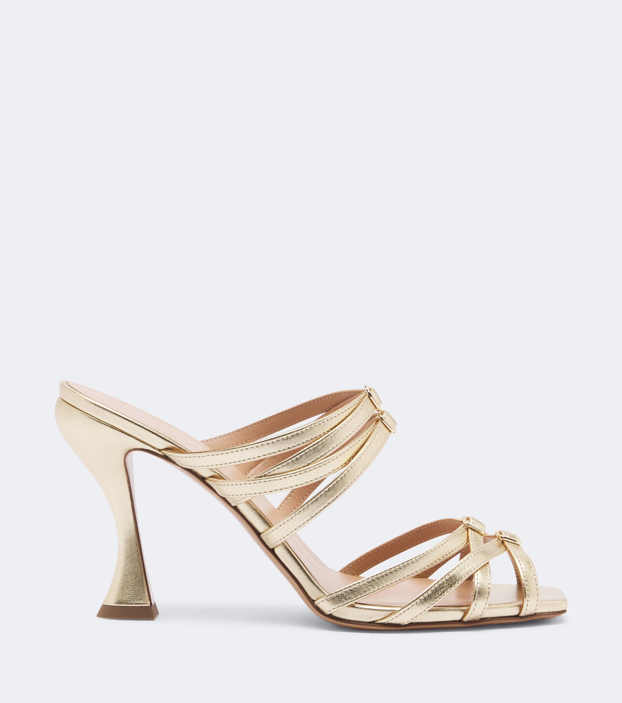 Zimmermann Zimmermann Solstice metallic leather mules