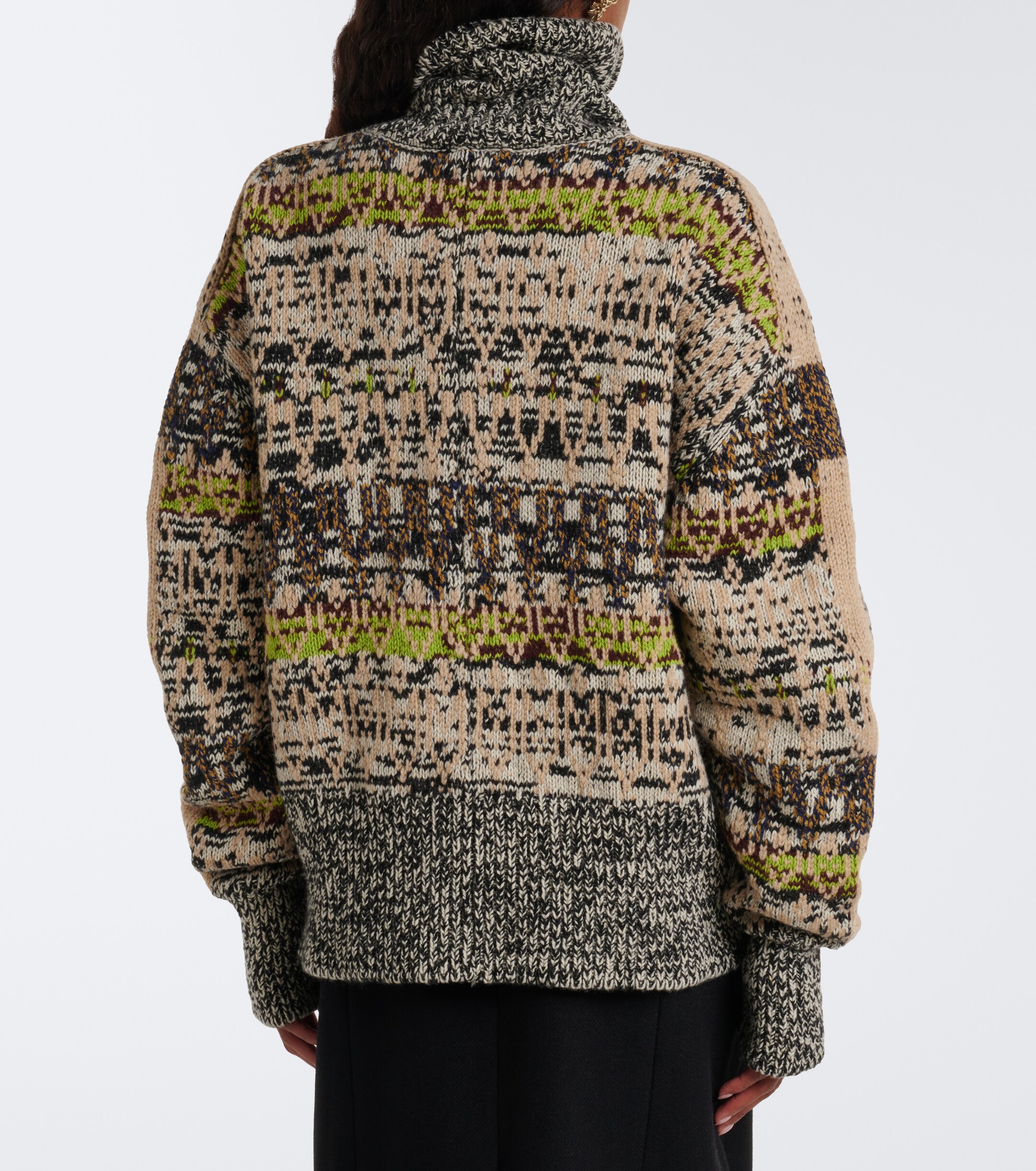 Dries Van Noten Dries Van Noten Jacquard wool and cashmere cardigan