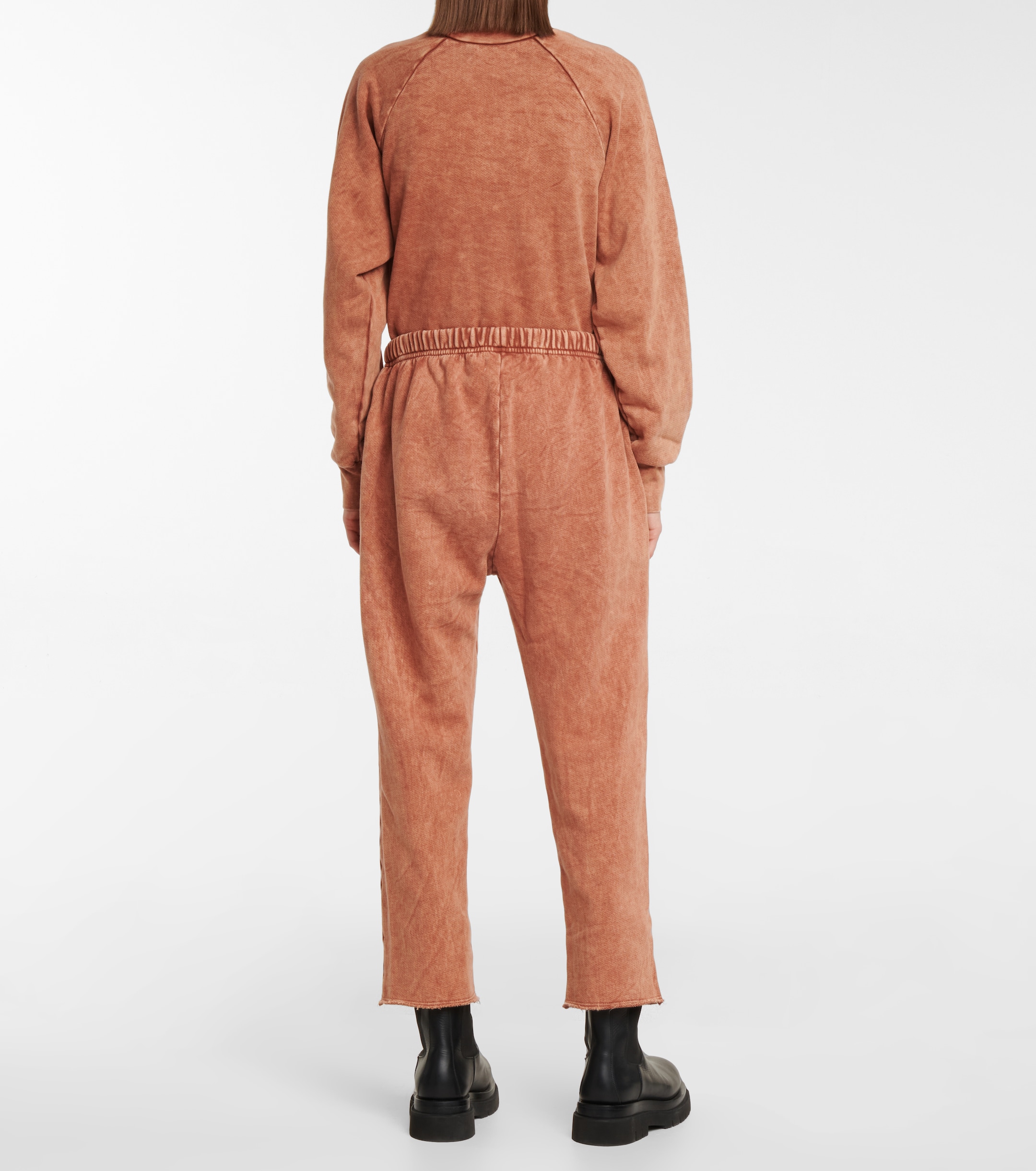 Les Tien Cropped cotton-fleece sweatpants thumbnail