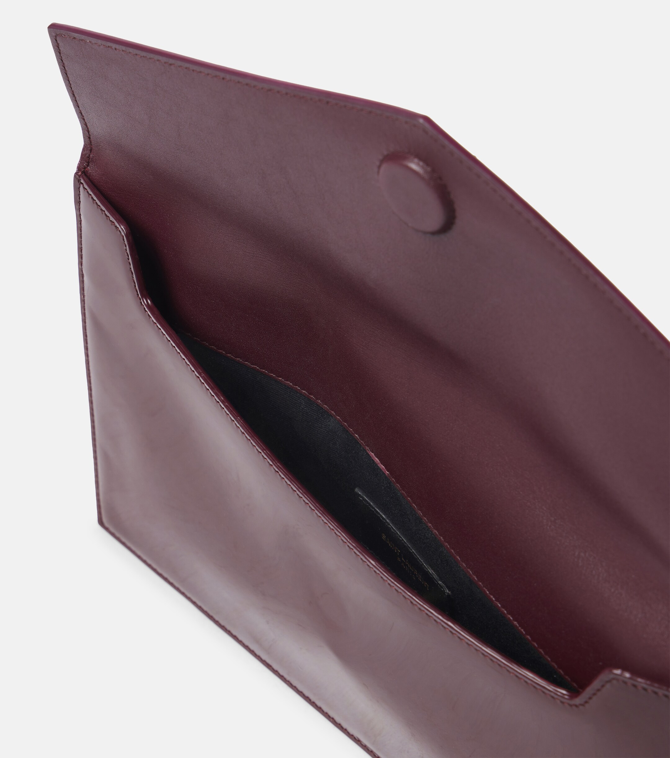 Saint Laurent Uptown patent leather clutch
