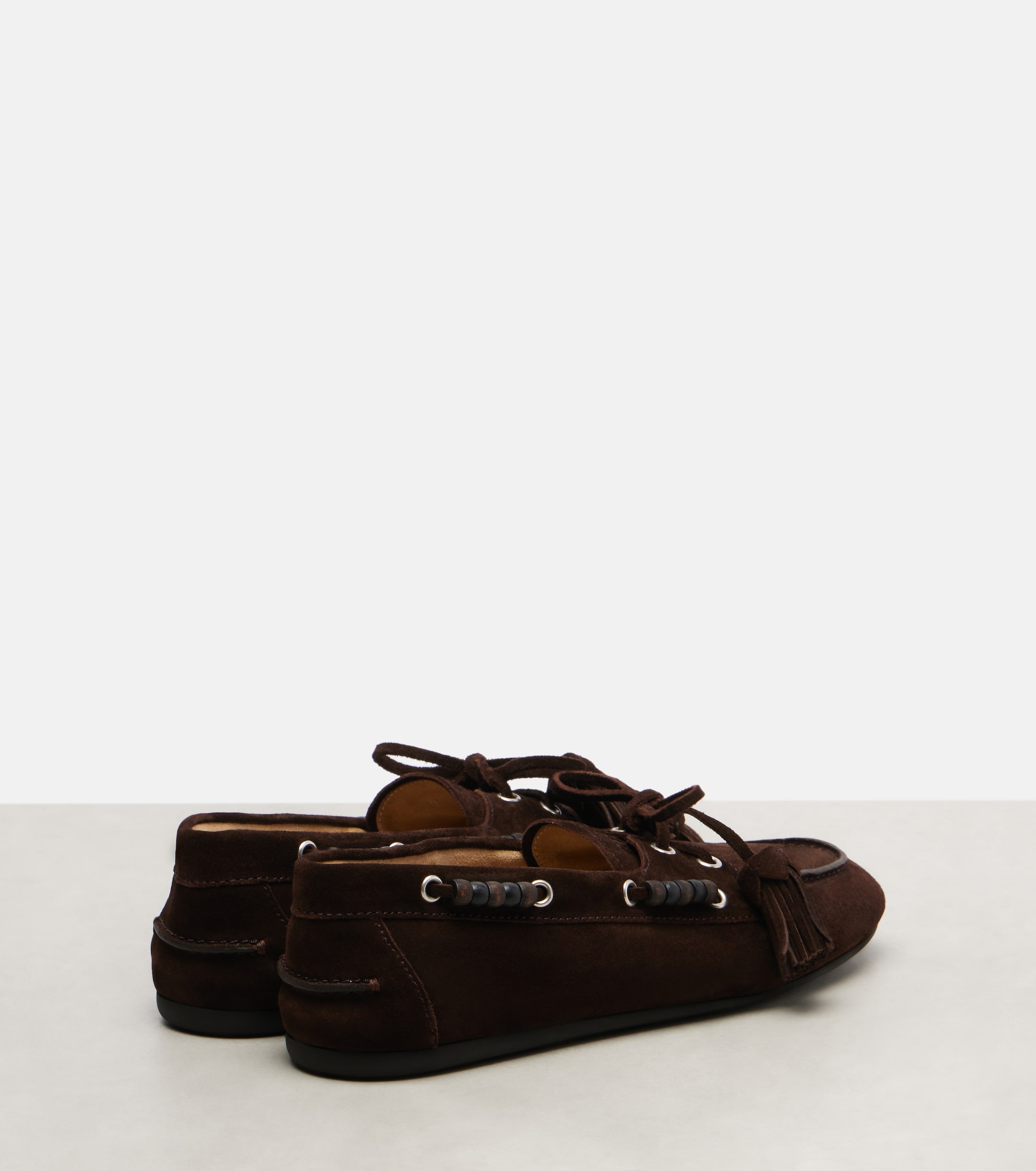 Miu Miu Beaded suede loafers