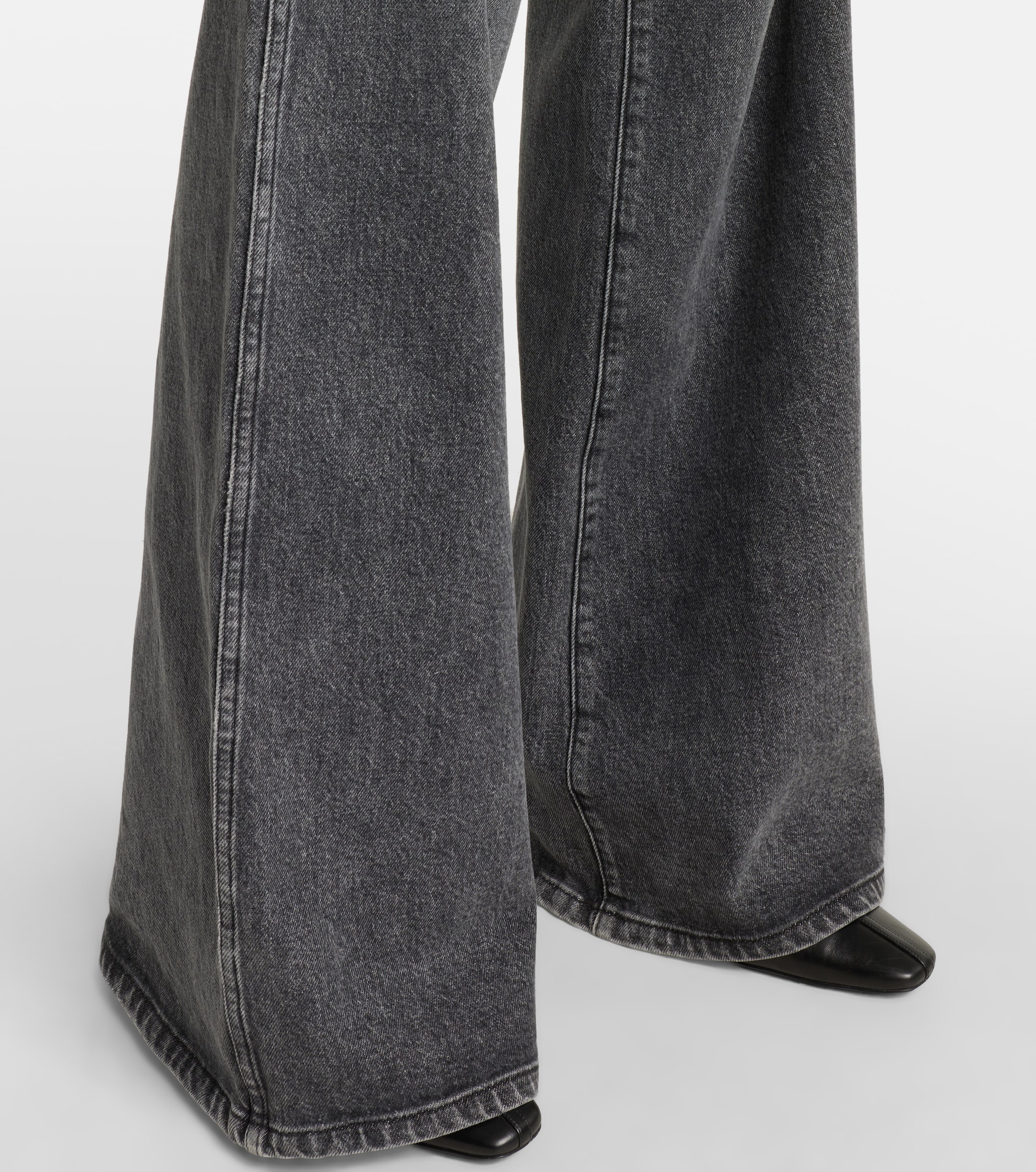 KHAITE Dane high-rise wide-leg jeans