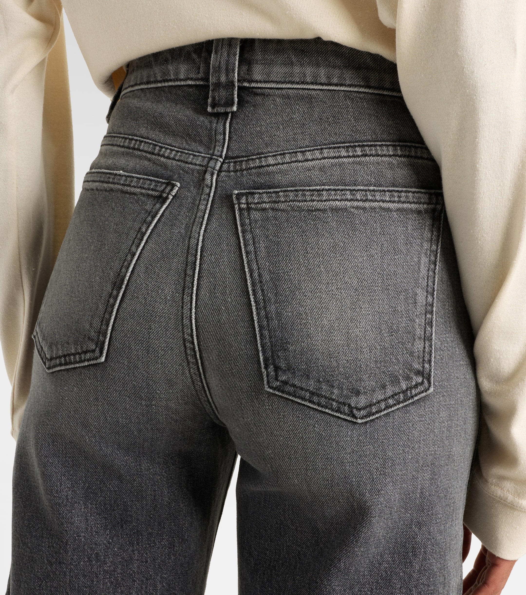 KHAITE Dane high-rise wide-leg jeans