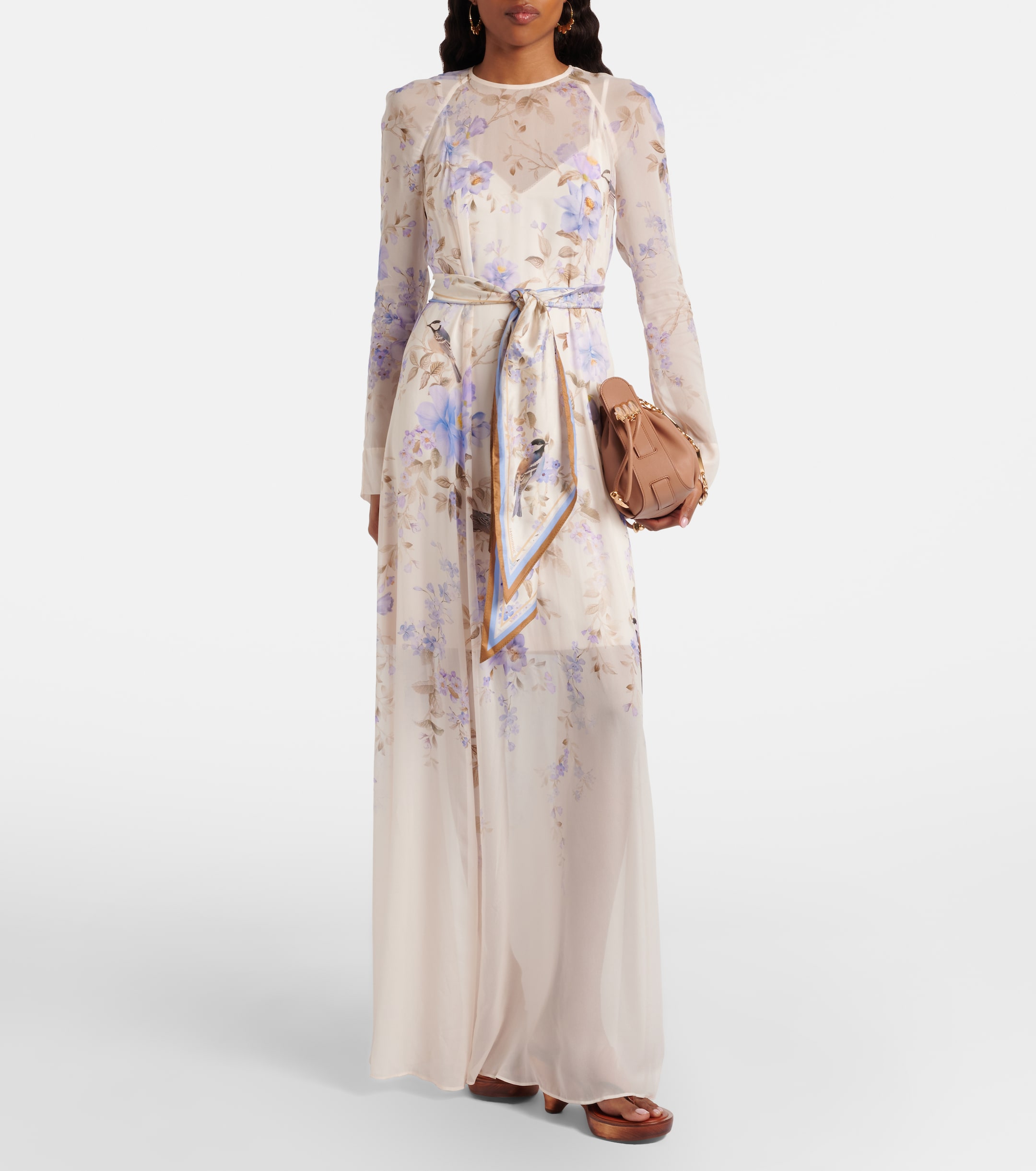 Zimmermann Luna belted floral maxi dress
