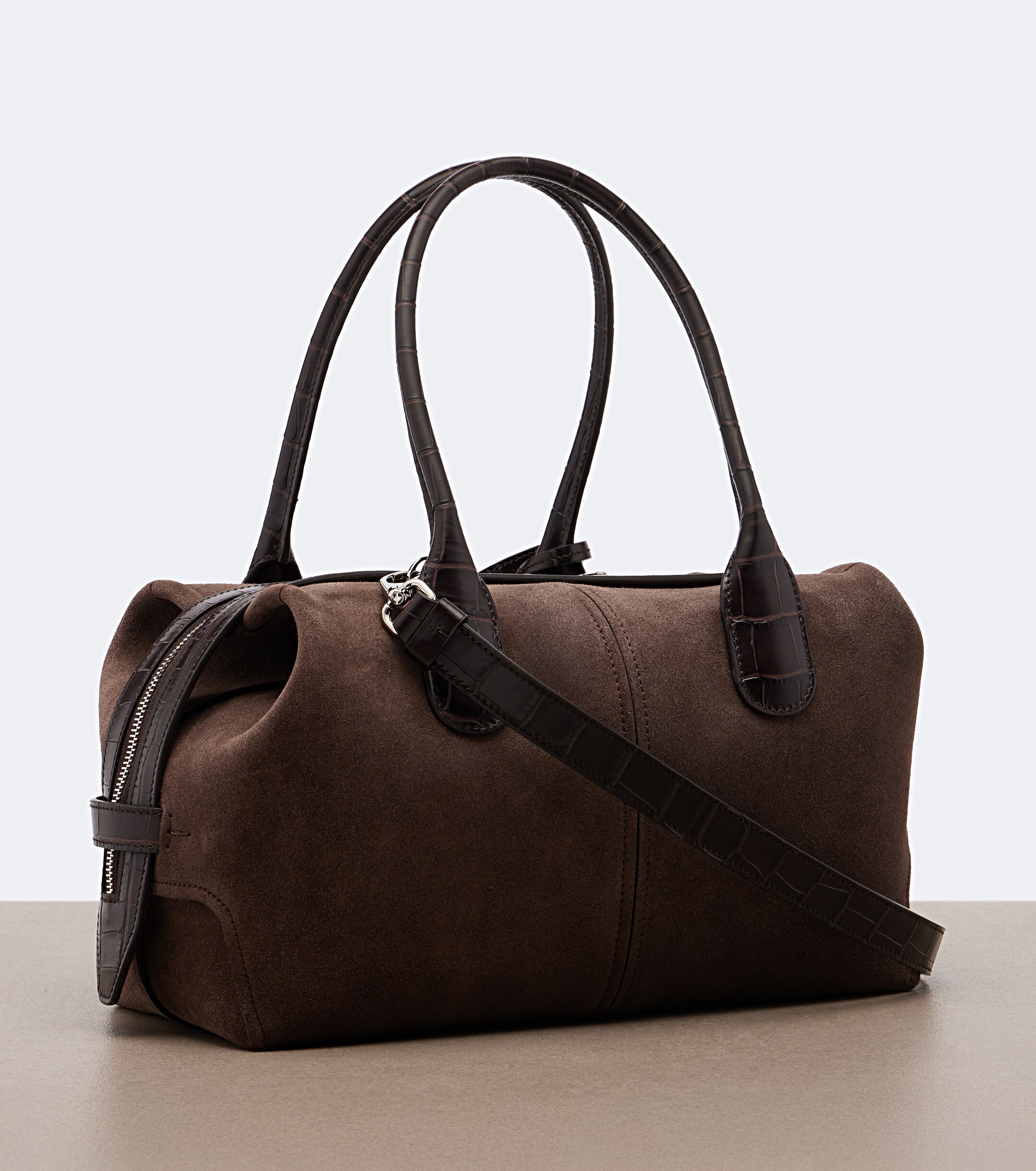 Tod's Bauletto Small suede top-handle bag