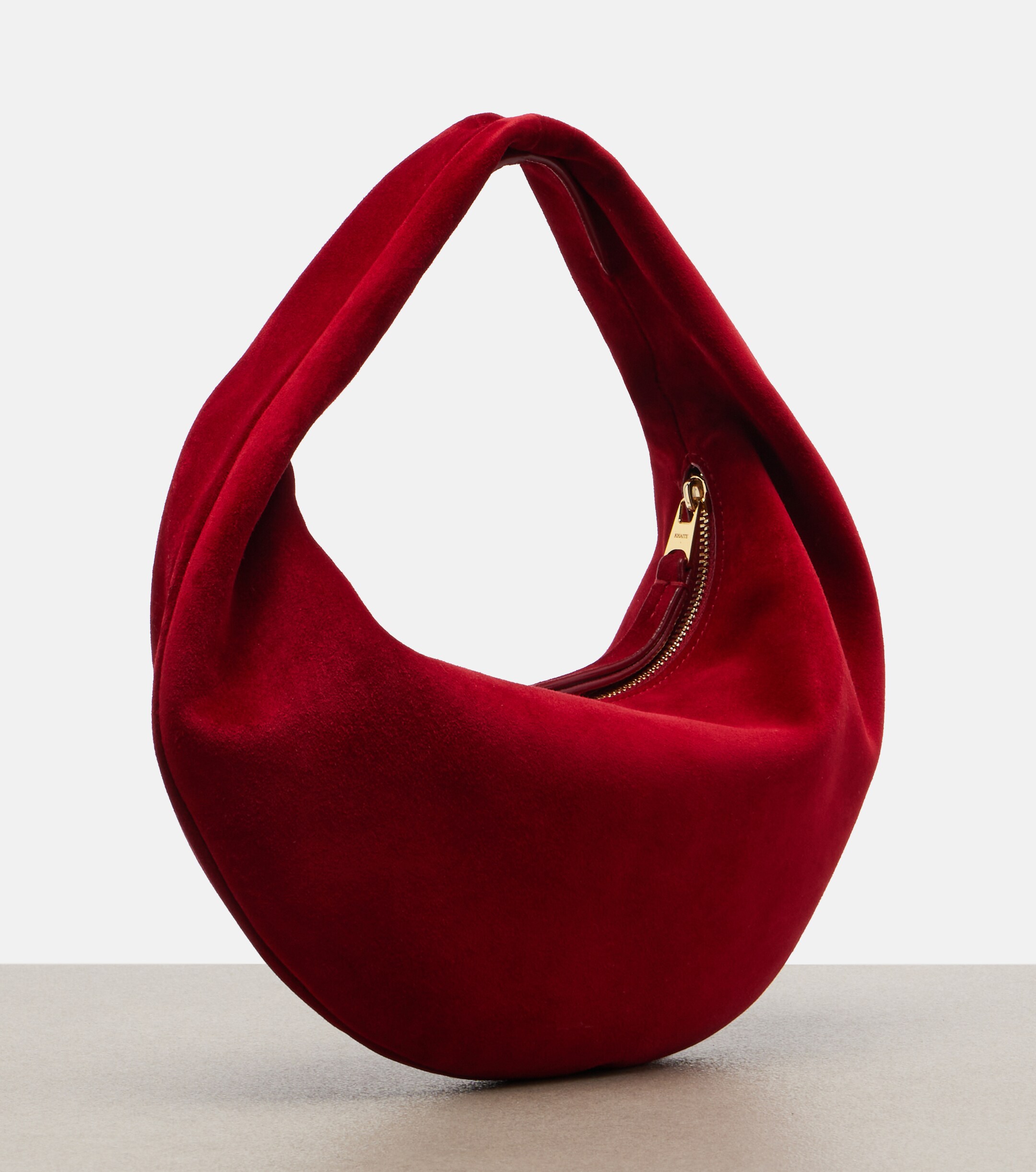 KHAITE Olivia Mini suede top-handle bag