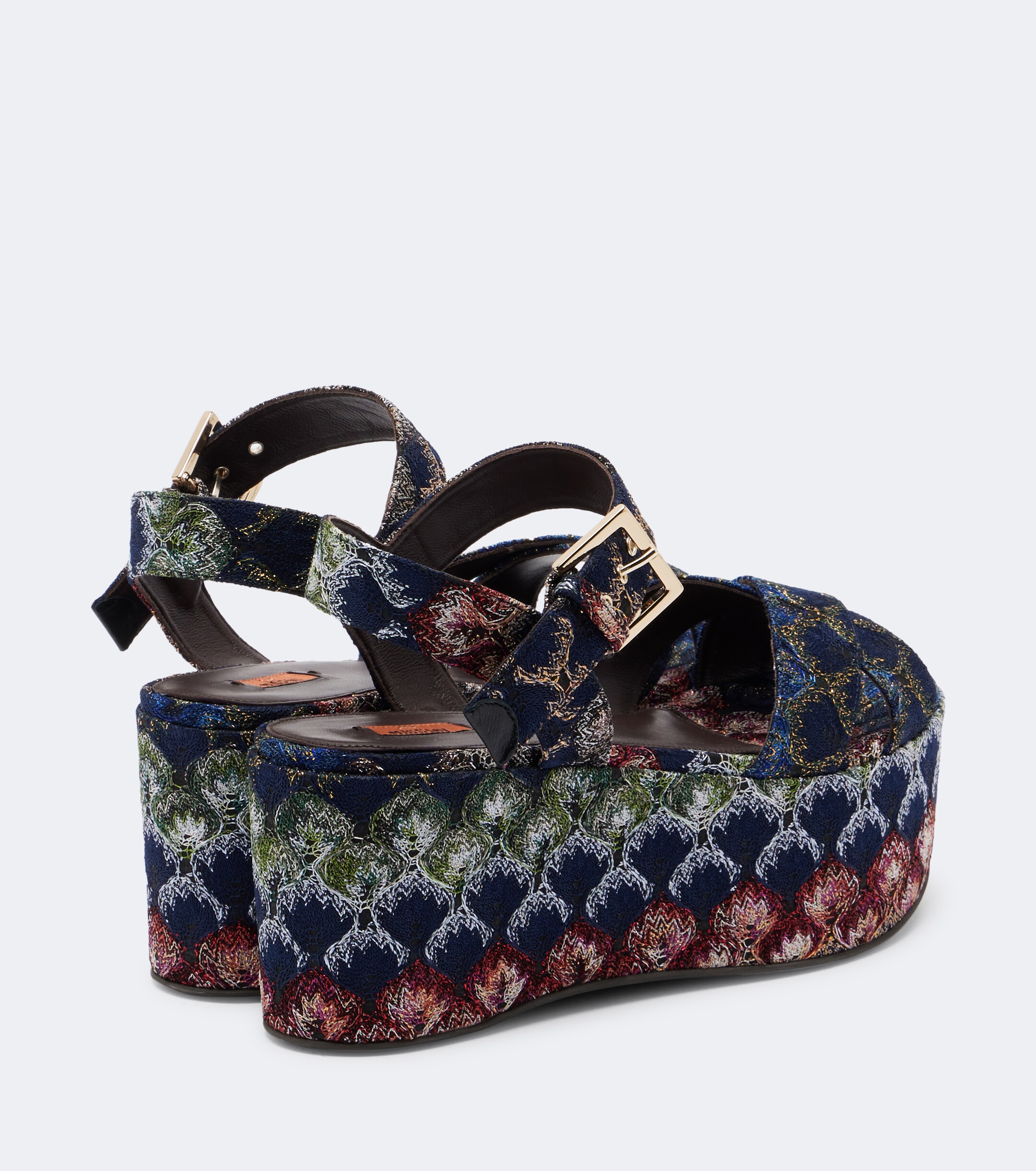 Missoni Missoni Julia lamé platform sandals