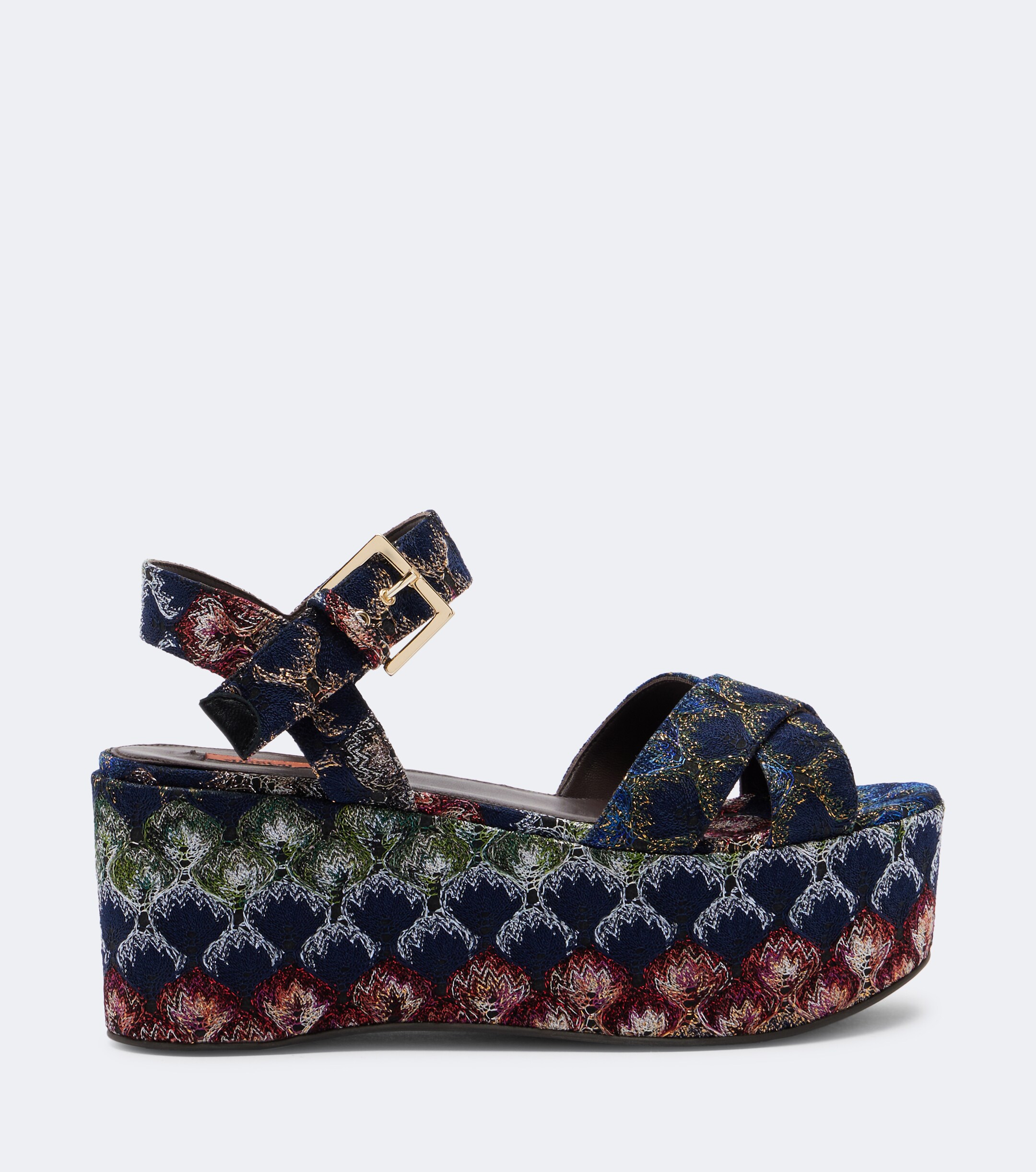 Missoni Missoni Julia lamé platform sandals